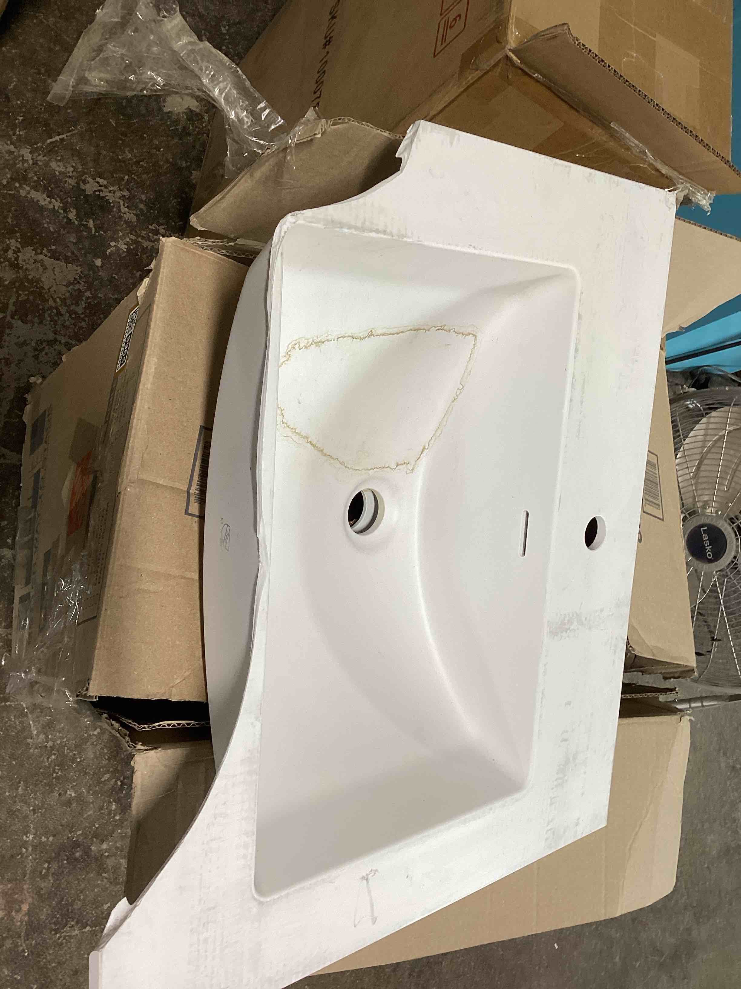 Condition photo showing Good Condition for (2 sinks, one is broken)vanity sink