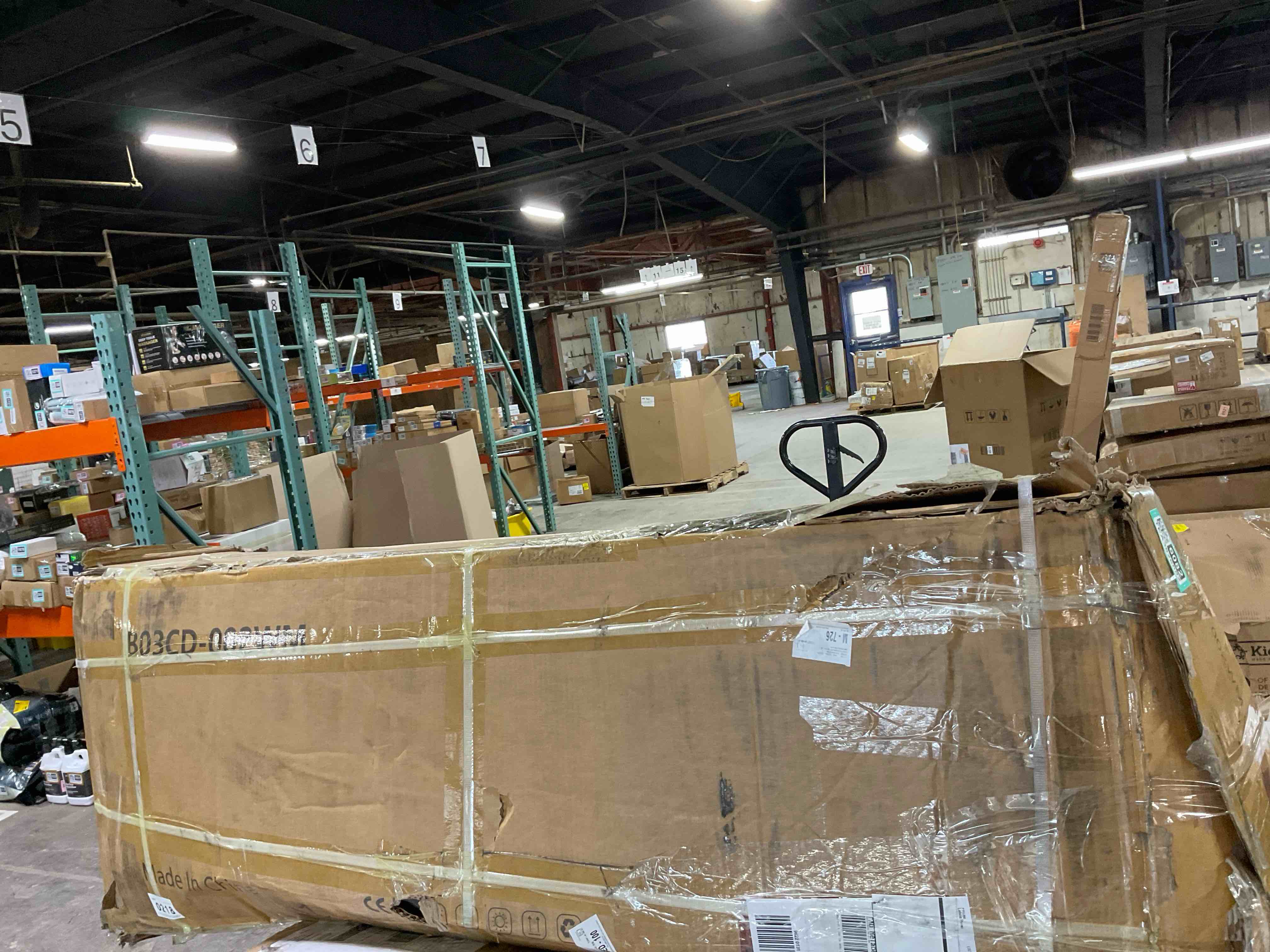 Condition photo showing Good Condition for 52" Wide Metal Dresser Chest with 9 Drawers