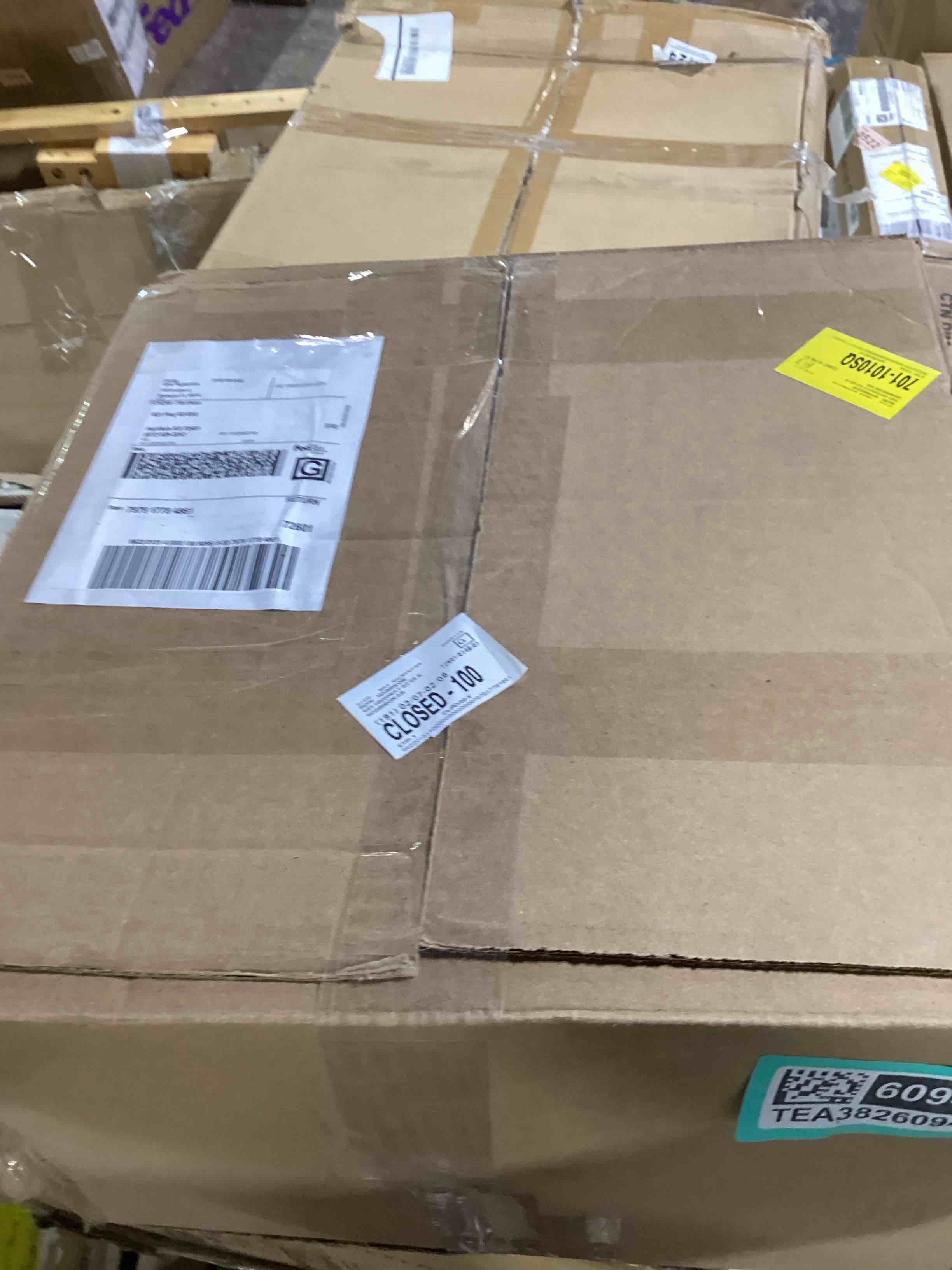 Condition photo showing Good Condition for YBM Home Plastic Rattan-Style Storage Basket Organizer, 15.25" H x 10" W x 7.5" D