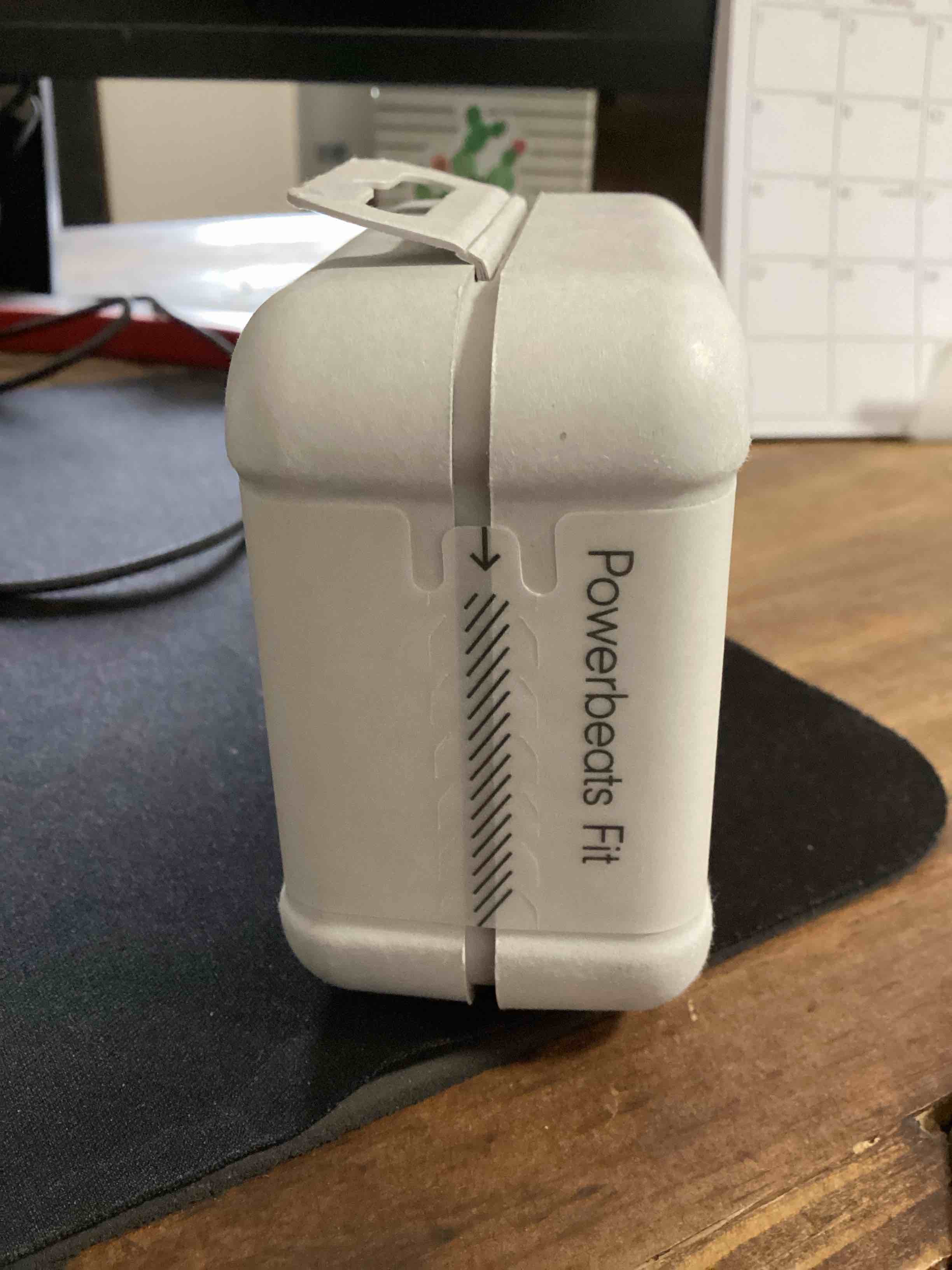 Condition photo showing New/Like New for Beats Powerbeats Fit - Wireless Noise Cancelling Workout Earbuds with Secure-Fit Wingtips, Up to 30-Hour Battery Life, Sweat & Water Resistant, Apple & Android Compatible - Jet Black