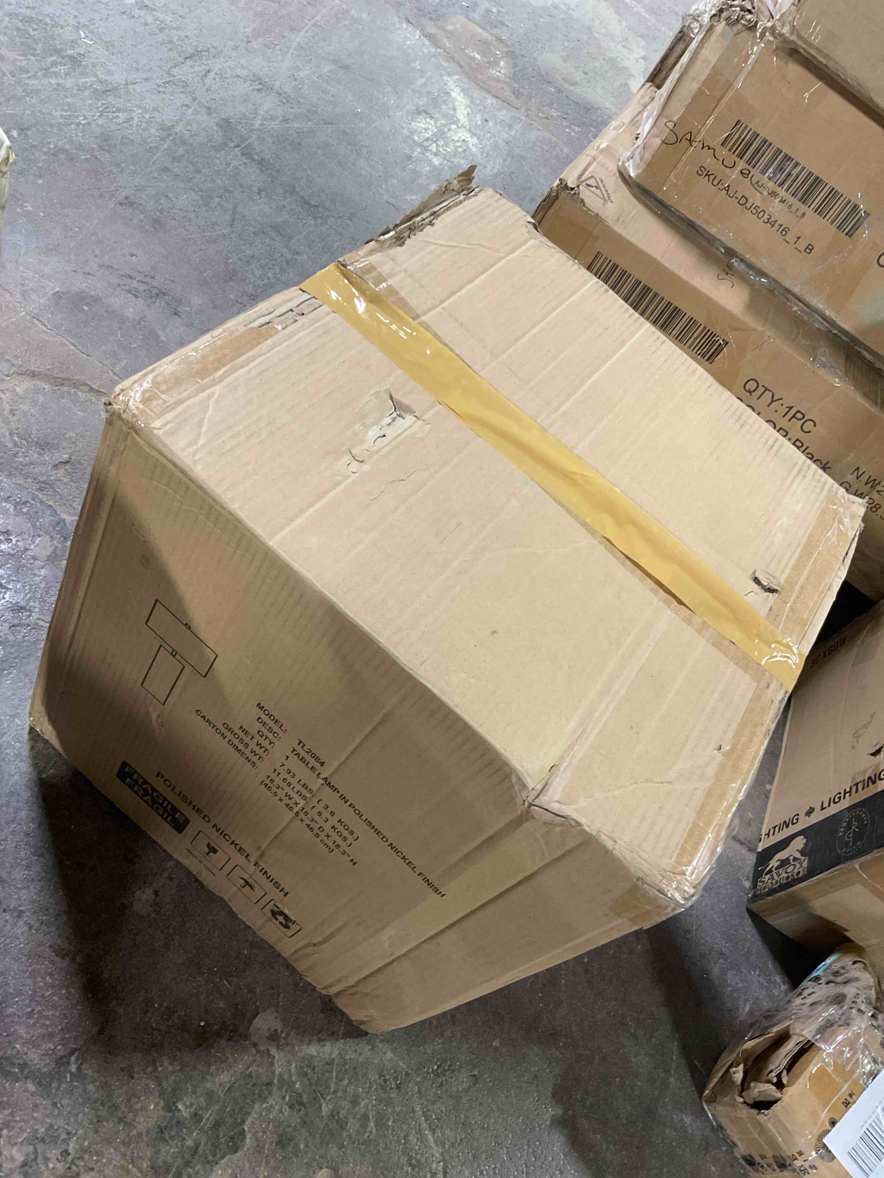 Condition photo showing Good Condition for Table Lamp in Polished Nickel Finish