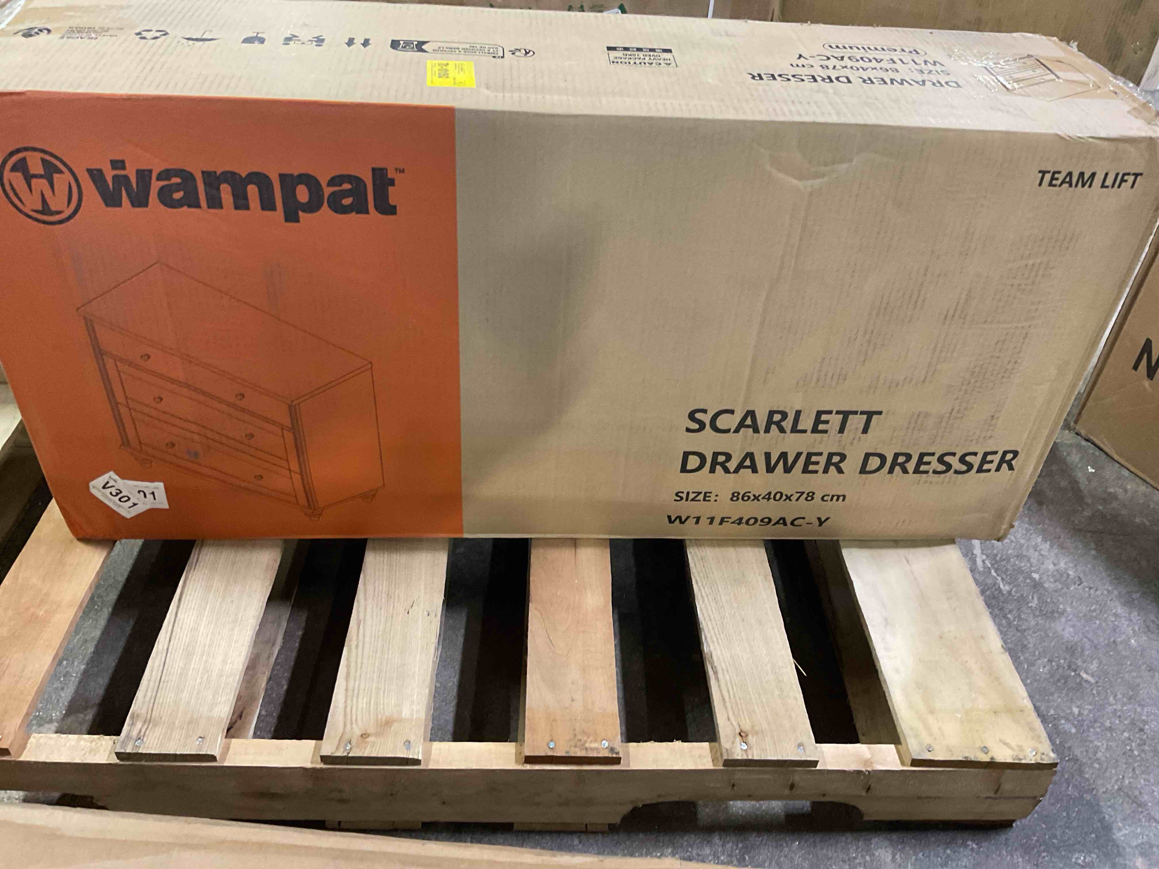 Condition photo showing Good Condition for Wamput Scarlett 3 Drawer Dresser