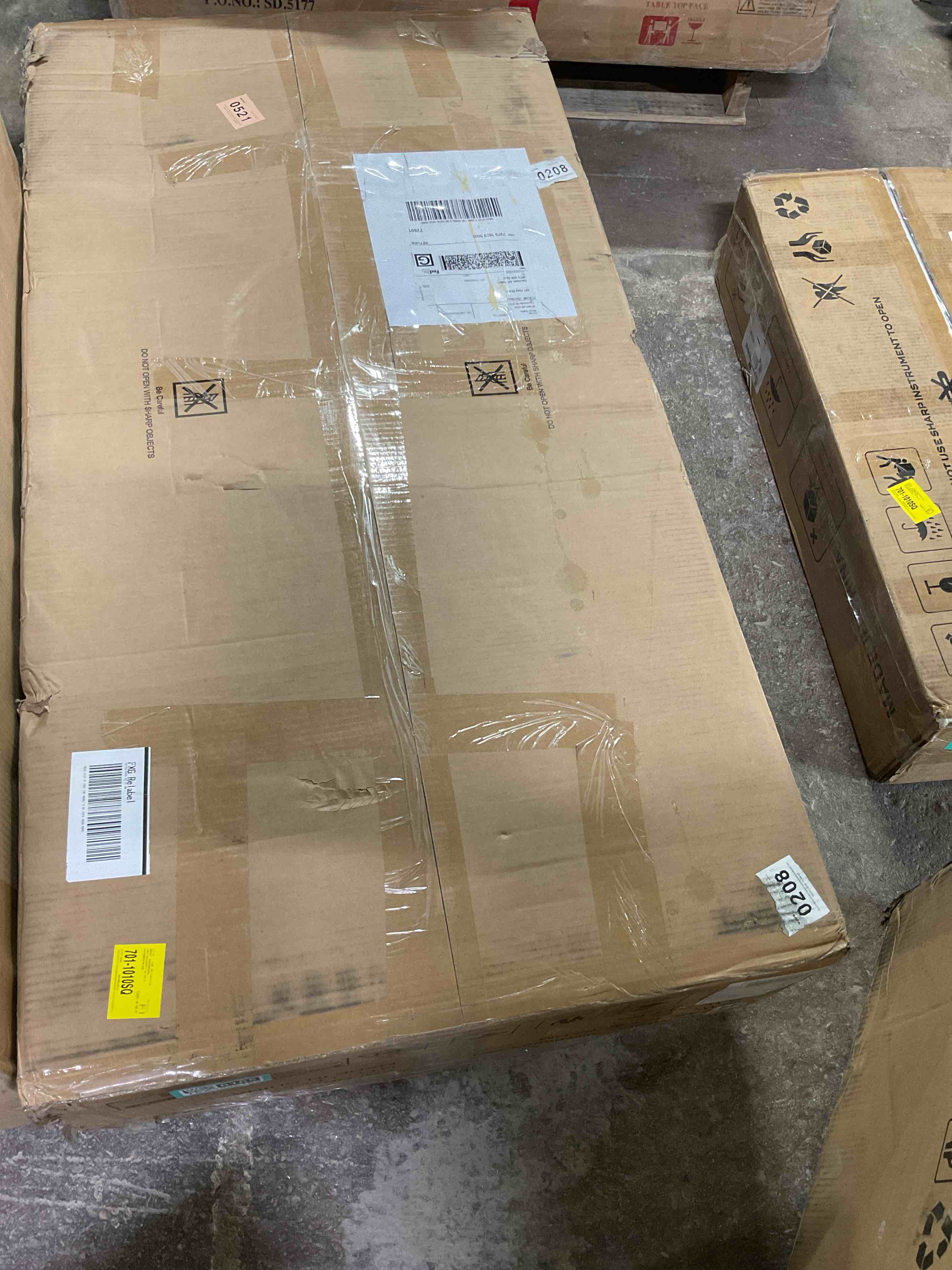 Condition photo showing Good Condition for 53 Upholstered Chaise Lounge Chair Plush Sofa With 4 Pillows Sleeper For Living Room