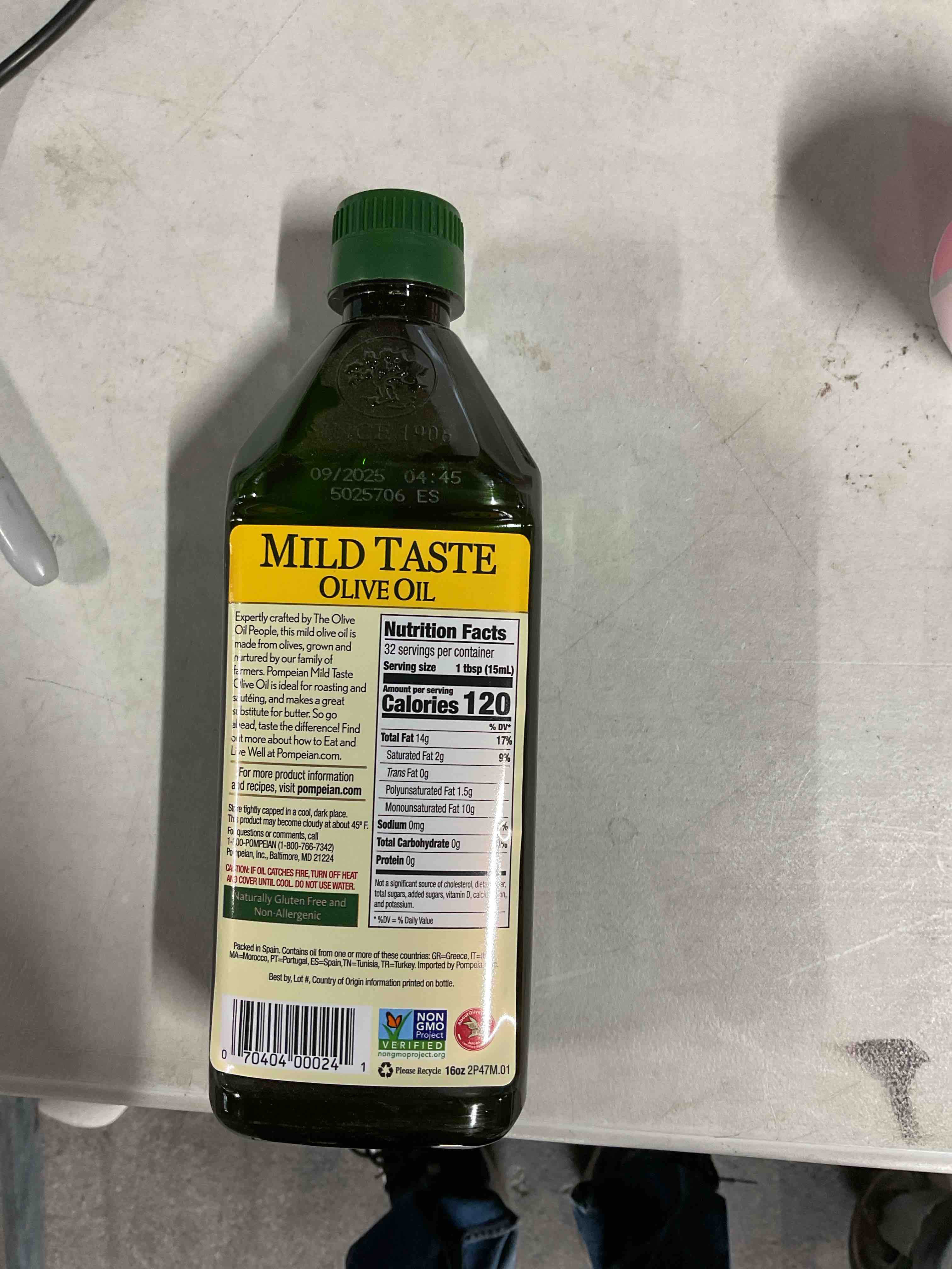 Condition photo showing New/Like New for Pompeian Olive Oil Mild Taste 16 Fl. Oz.
