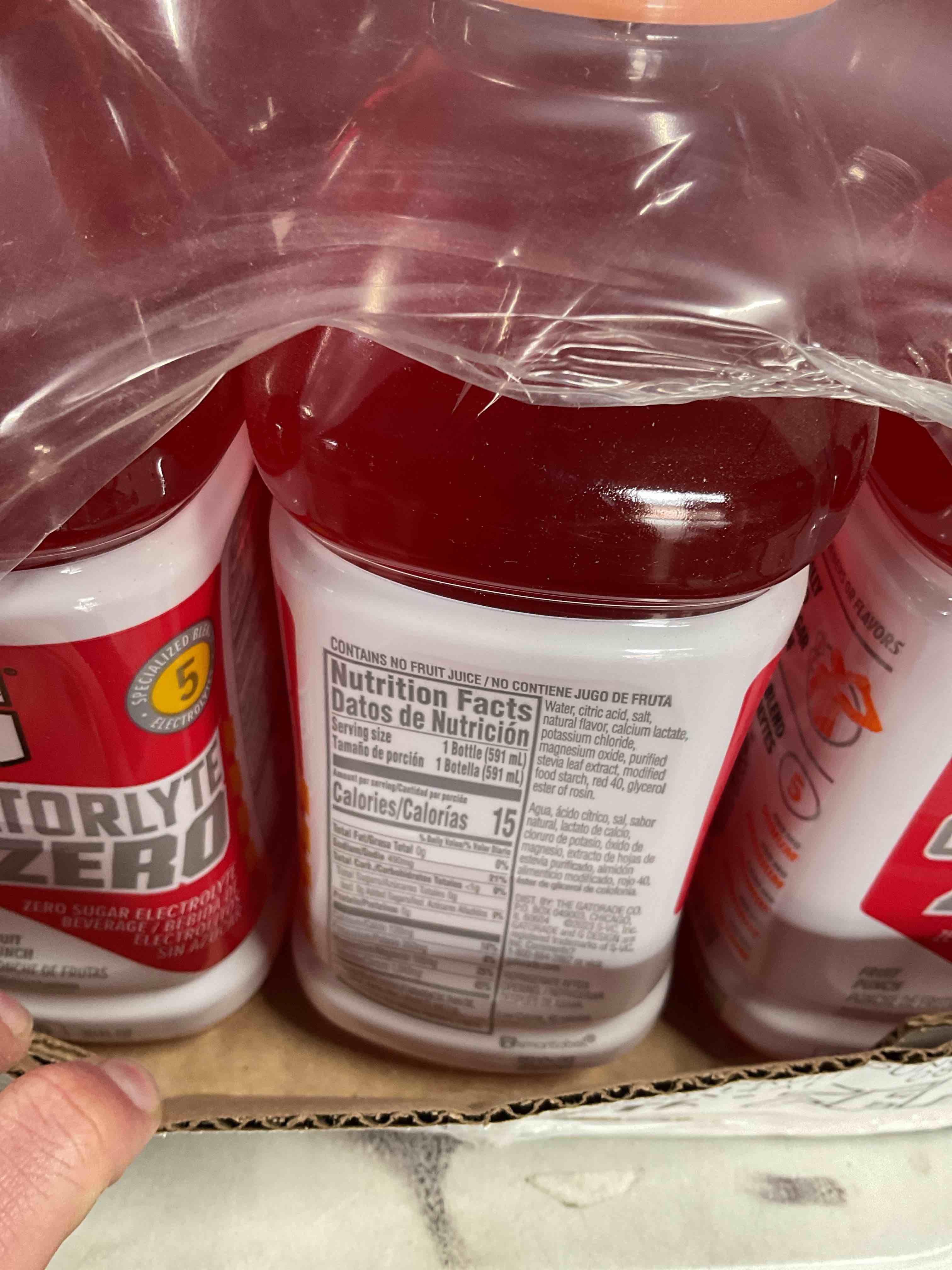 Condition photo showing New/Like New for Fruit Punch Gatorlyte Zero 20FL OZ 12PK