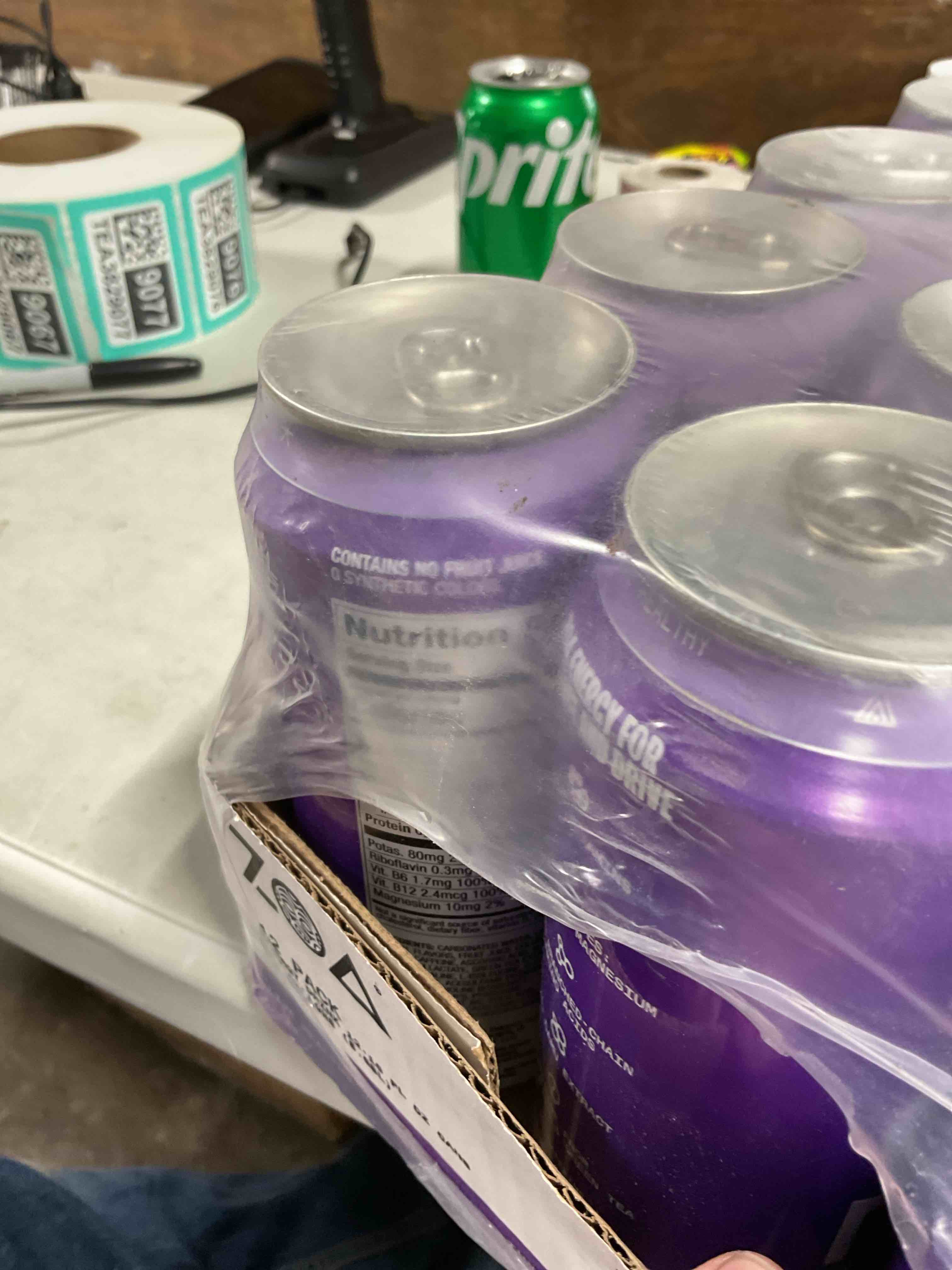 Condition photo showing New/Like New for Frosted Grape Zoa Zero Sugar 16FL OZ 12PK