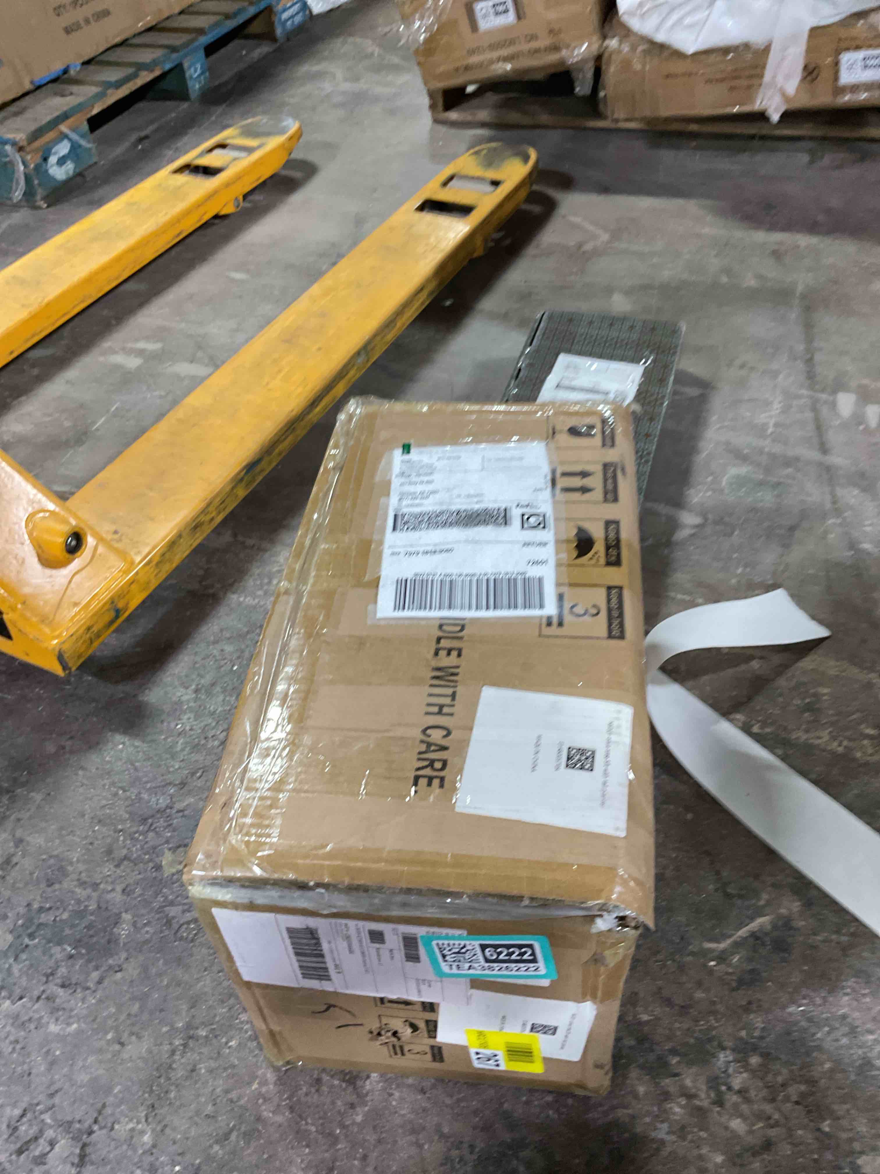 Condition photo showing Good Condition for Paislee Artificial Olive Tree, Faux Olive Tree with Tall White Planter, Realistic Leaves