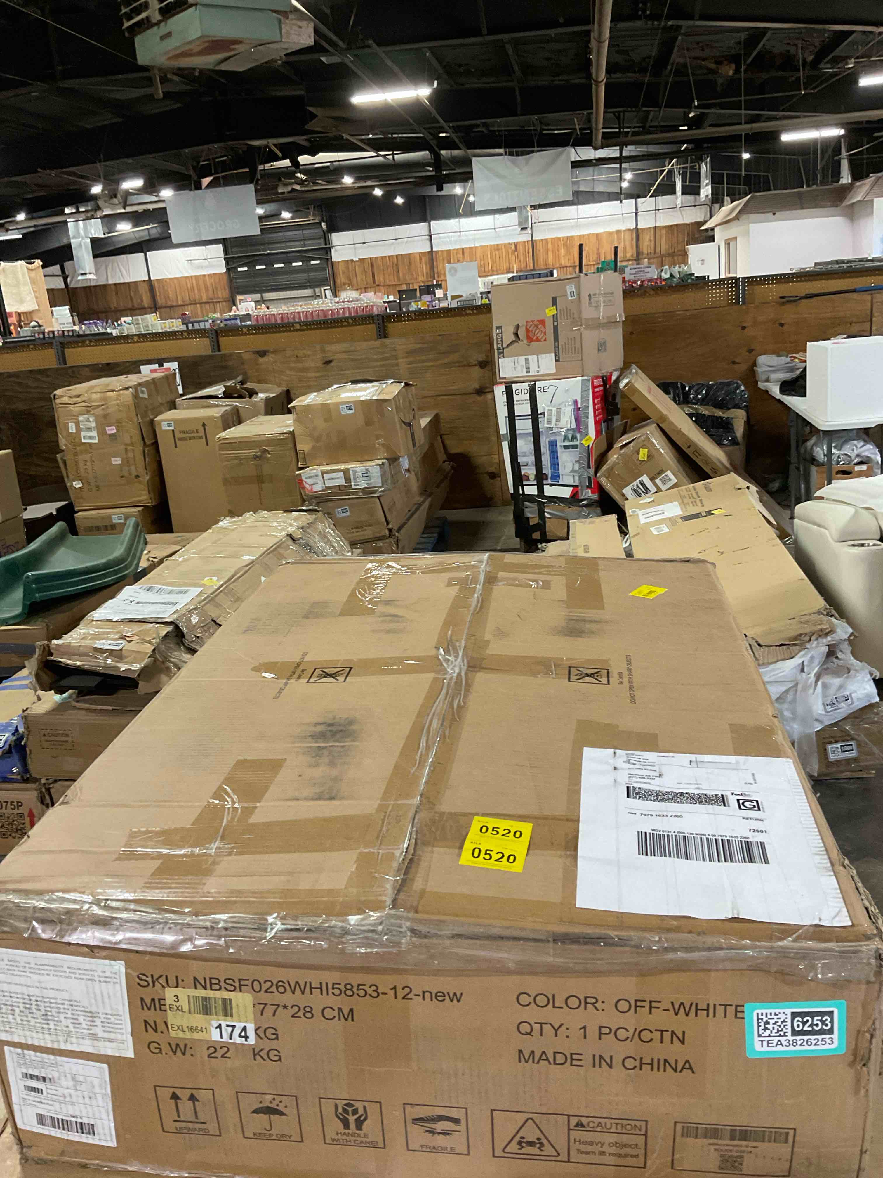 Condition photo showing Good Condition for 53” Upholstered Chaise Lounge Chair Plush Sofa With 4 Pillows Sleeper For Living Room