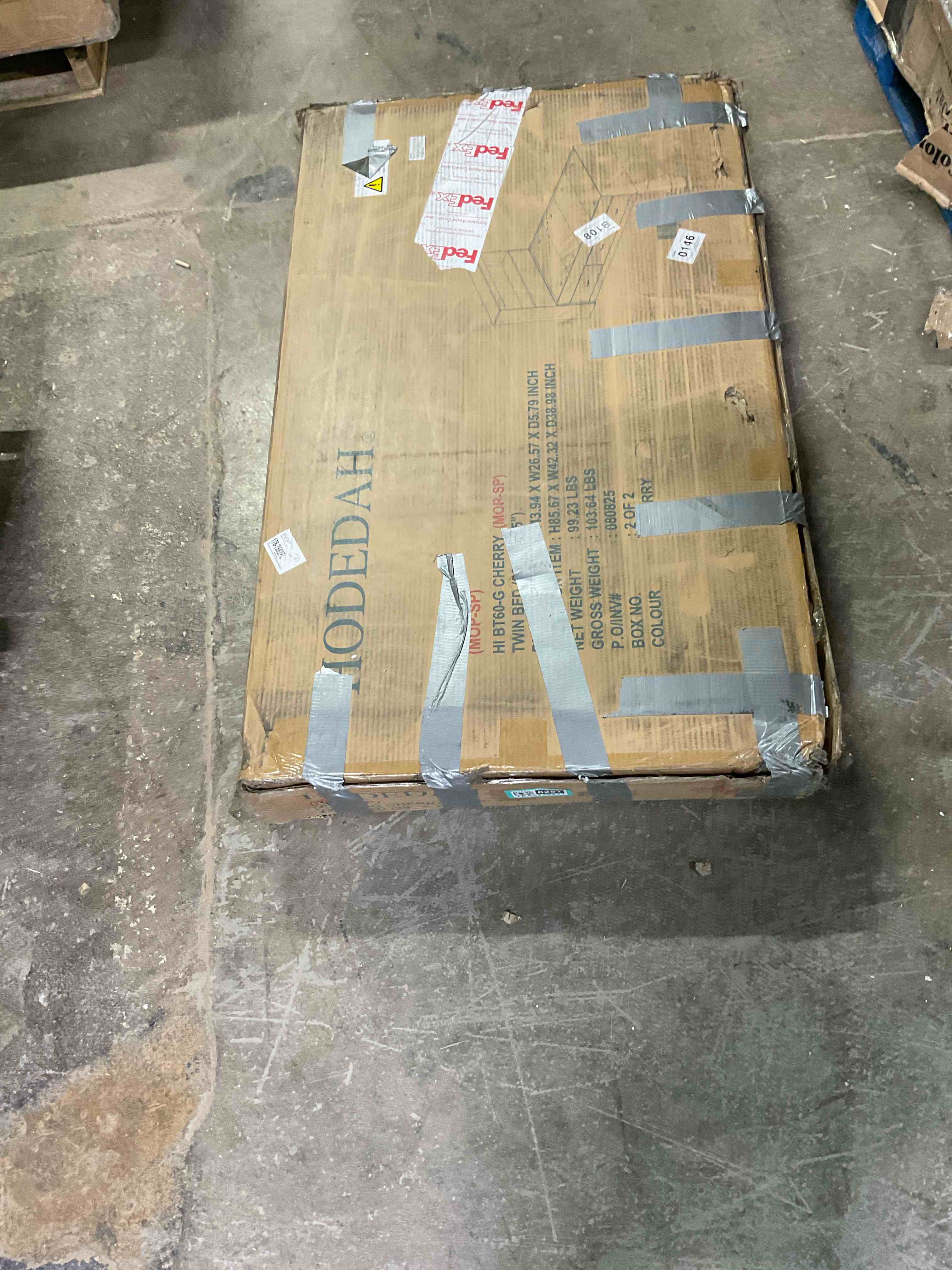 Condition photo showing Good Condition for Twin-Size Storage Platform Bed with Bookcase Headboard and 3-Drawers for Clothing,