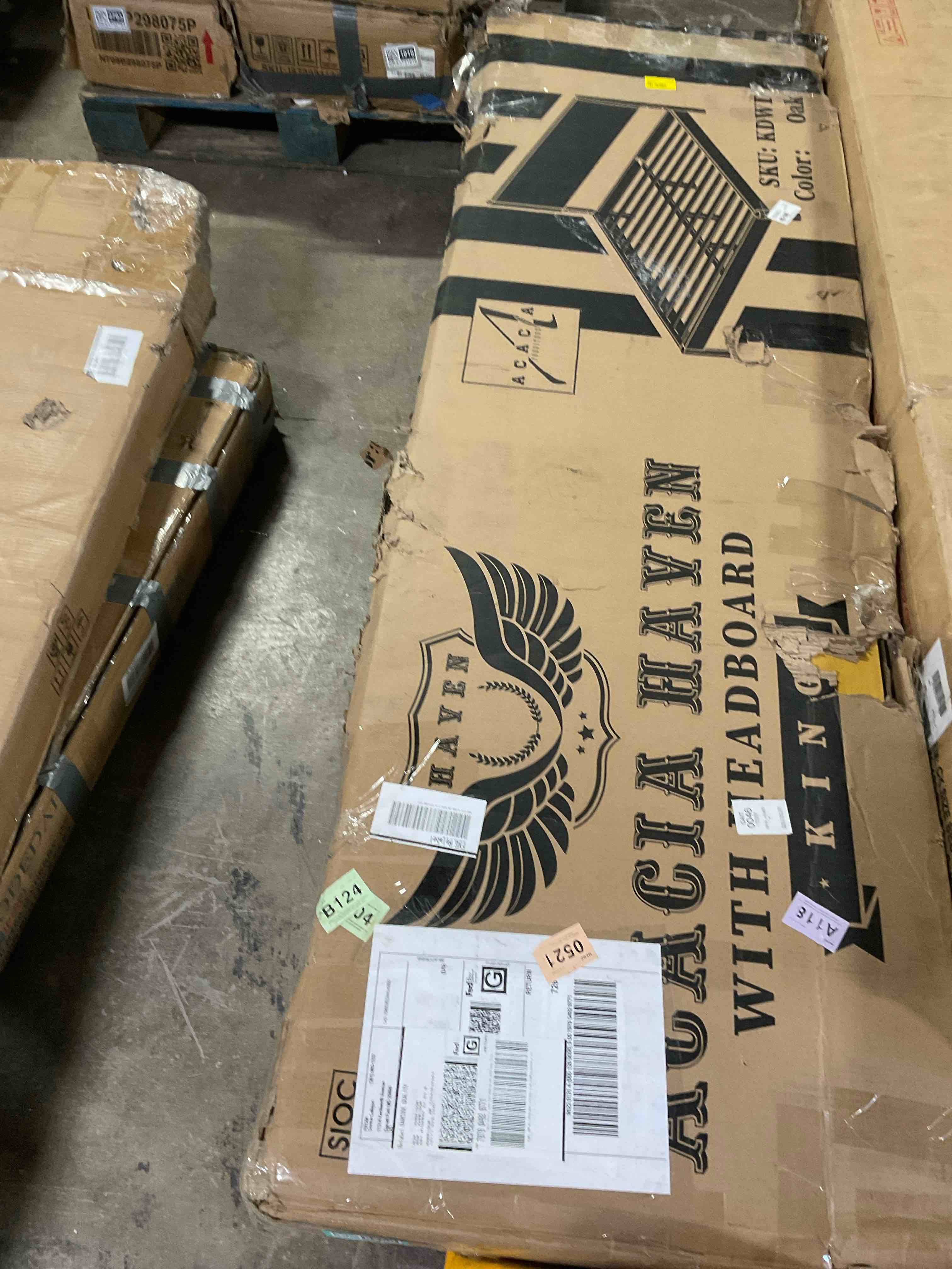 Condition photo showing Good Condition for Solid Wood Bed Frame with Headboard,  800lbs Capacity Scandinavian Platform Bed 5 Years Warranty, Non-Slip and Noise-Free