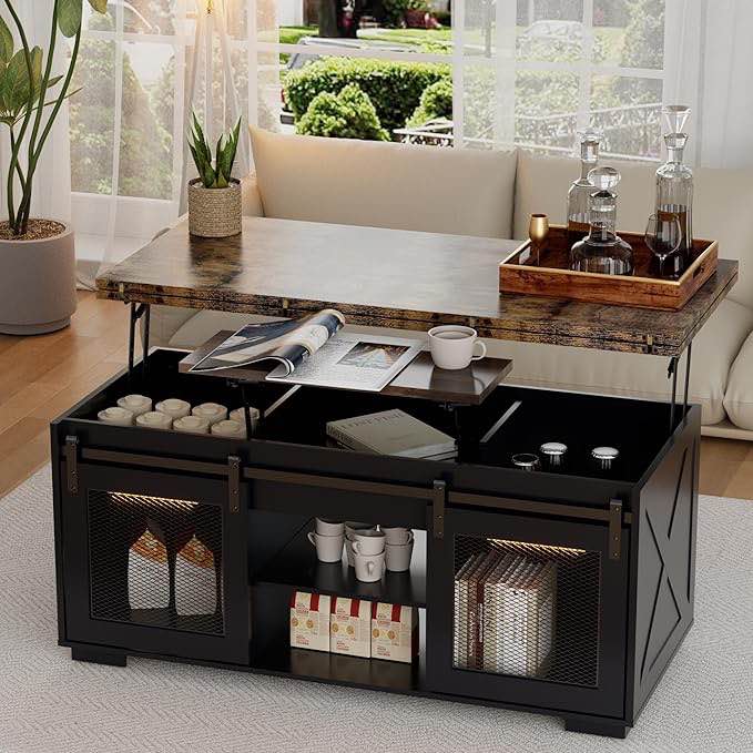 coffee table with storage, lift top coffee table for living room