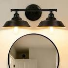2-light bathroom vanity light wall sconce industrial kitchen bathroom farmhouse wall lighting oil rubbed black finish rustic wall lamp
