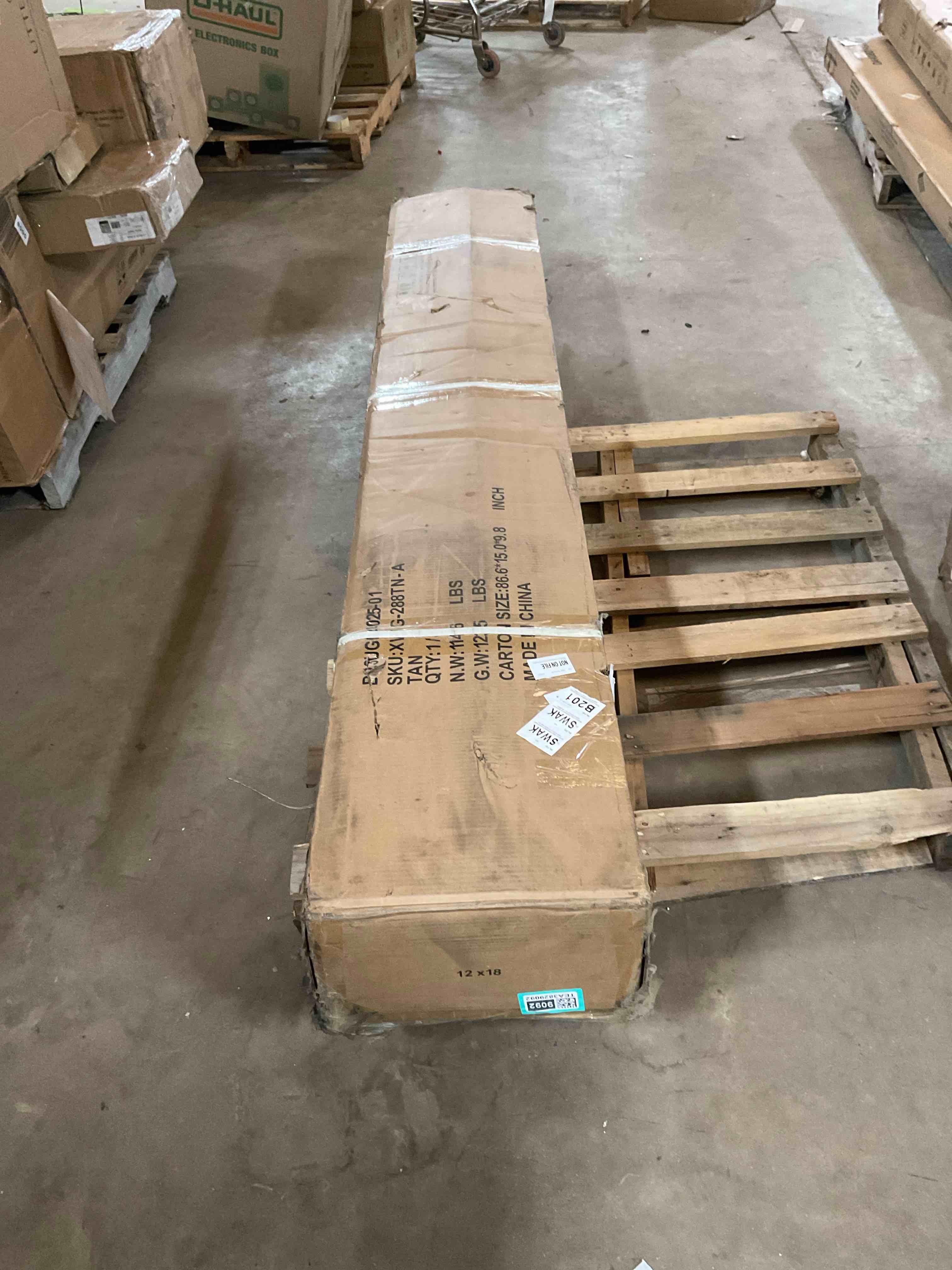 Condition photo showing Good Condition for (INCOMPLETE ONLY ONE BOX) 18 Ft. W x 12 Ft. D Aluminum Patio Gazebo