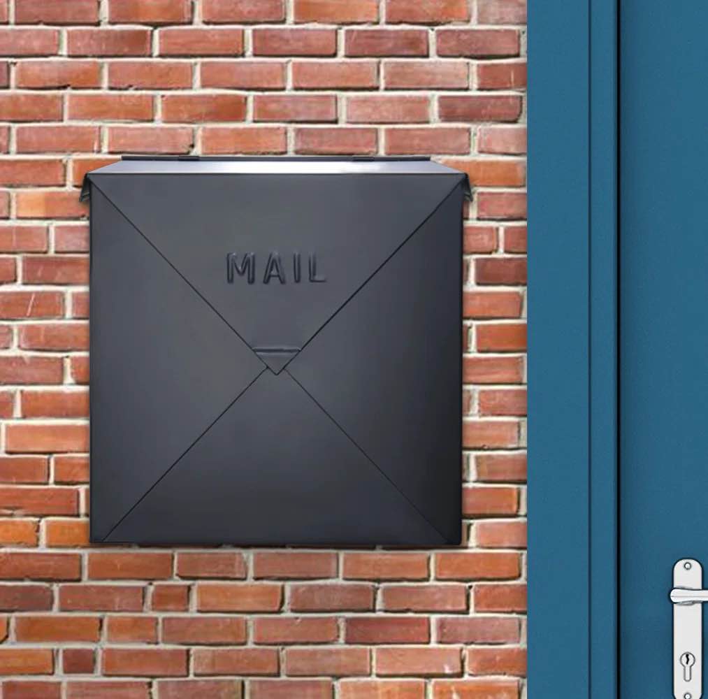 Chicago Industrial Style Wall Mounted Mailbox 10”*10*4”