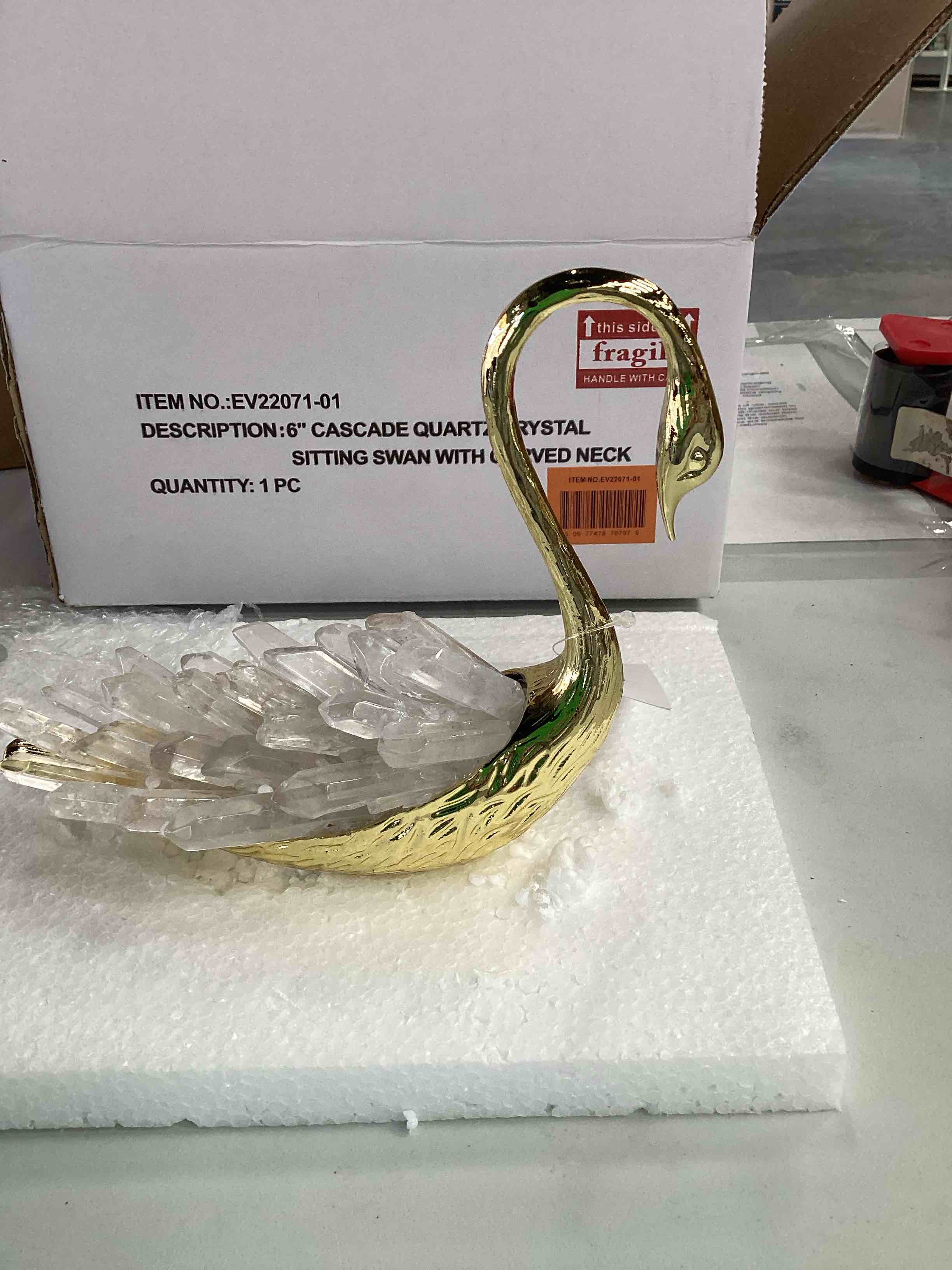 Cascade Quartz Crystal Swan