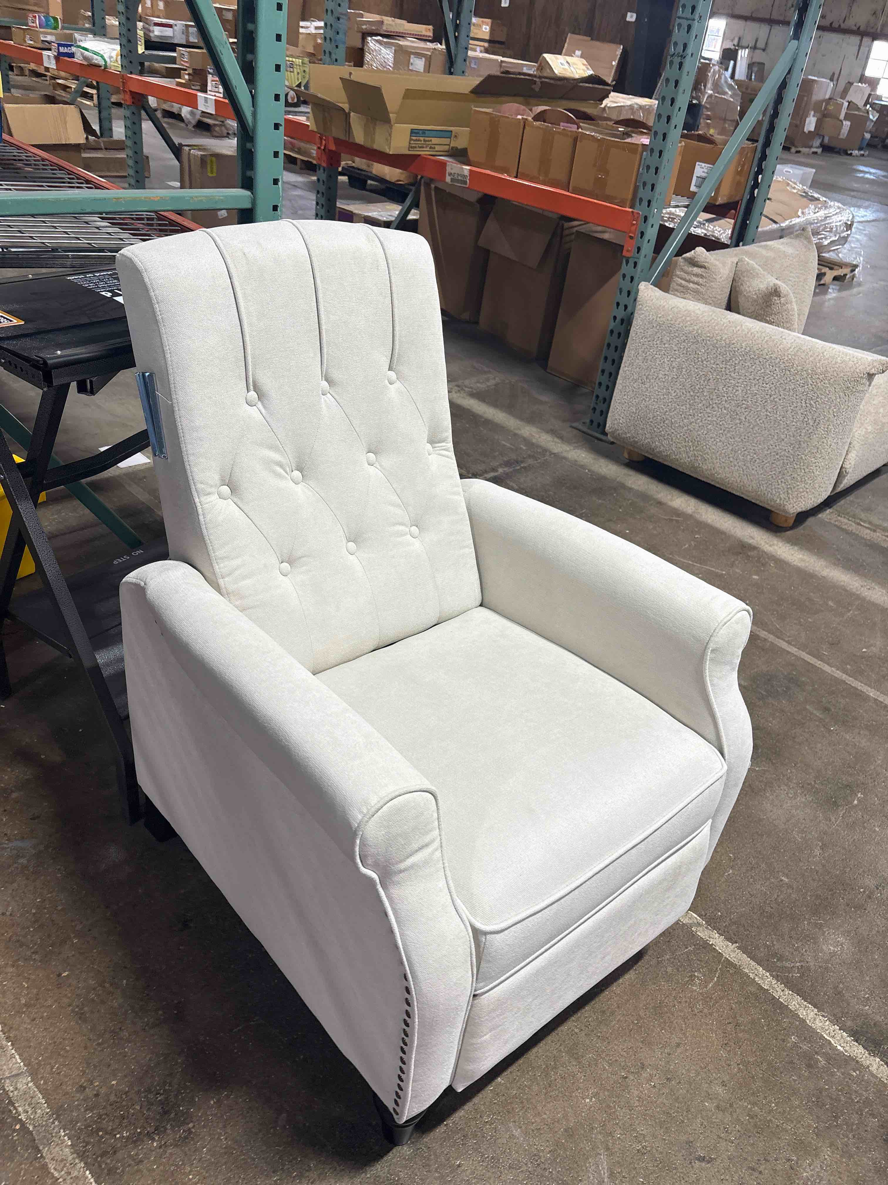 white recliner 