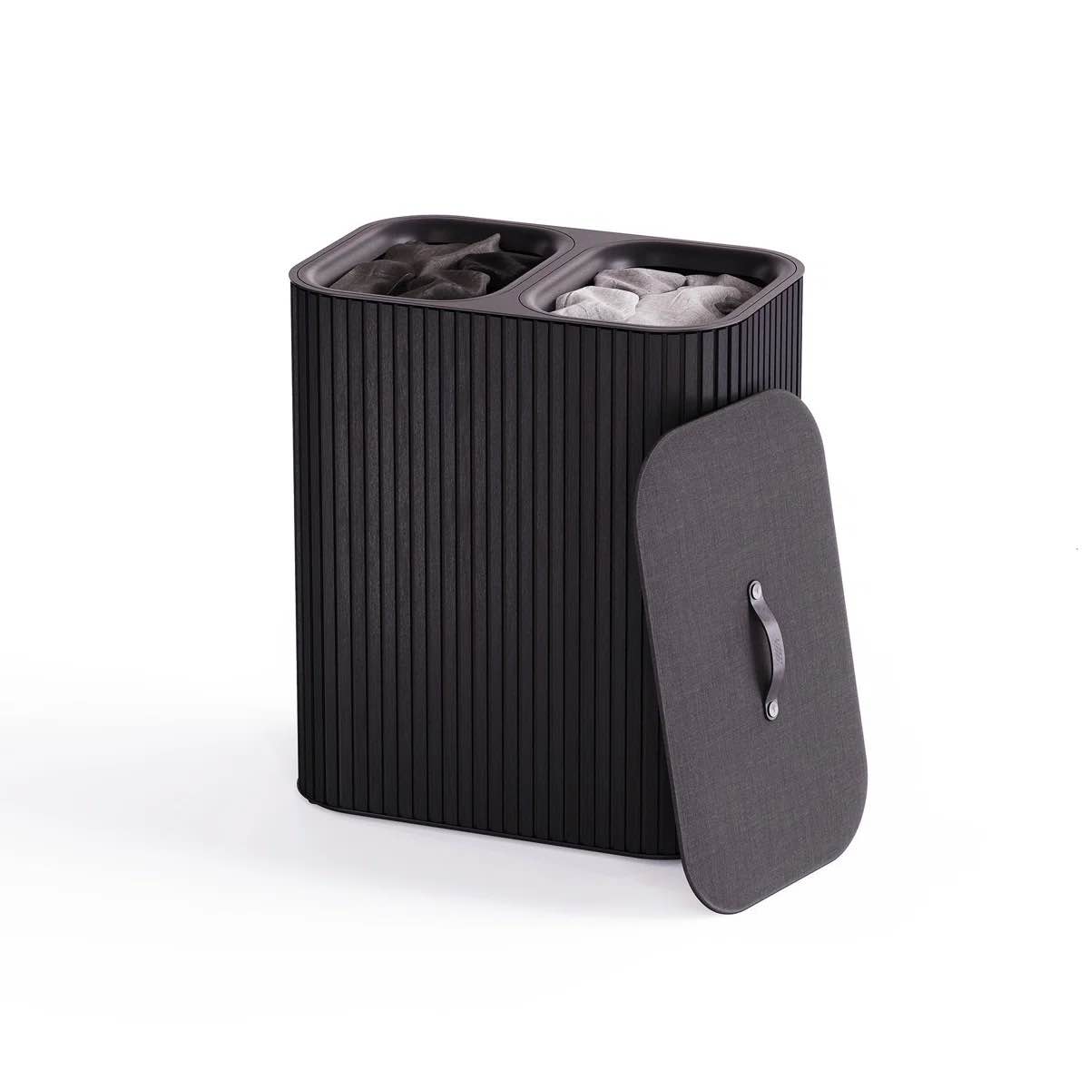 Tota Trio Luxe 90L Laundry Basket Black