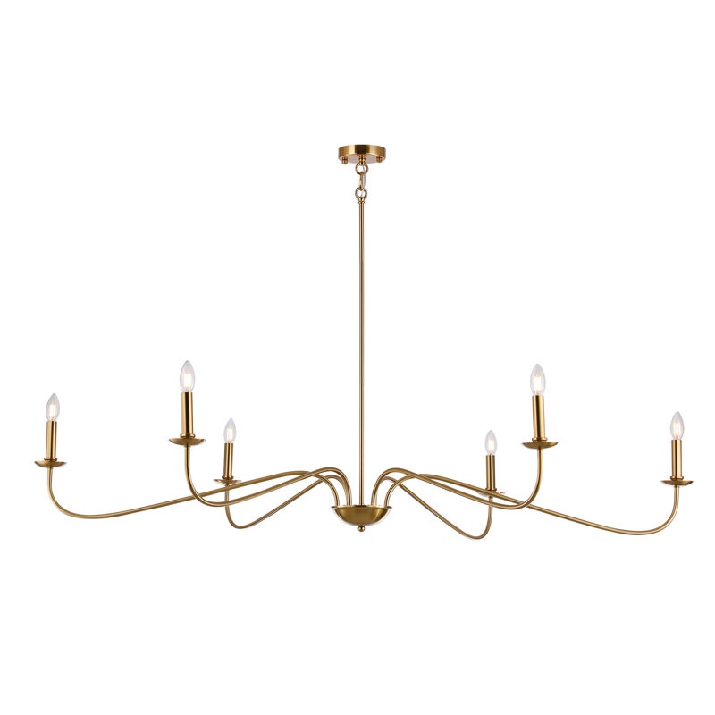 Emaani 6-Light Candle Chandeliers Oversize 64-Inch Large French Chic Style