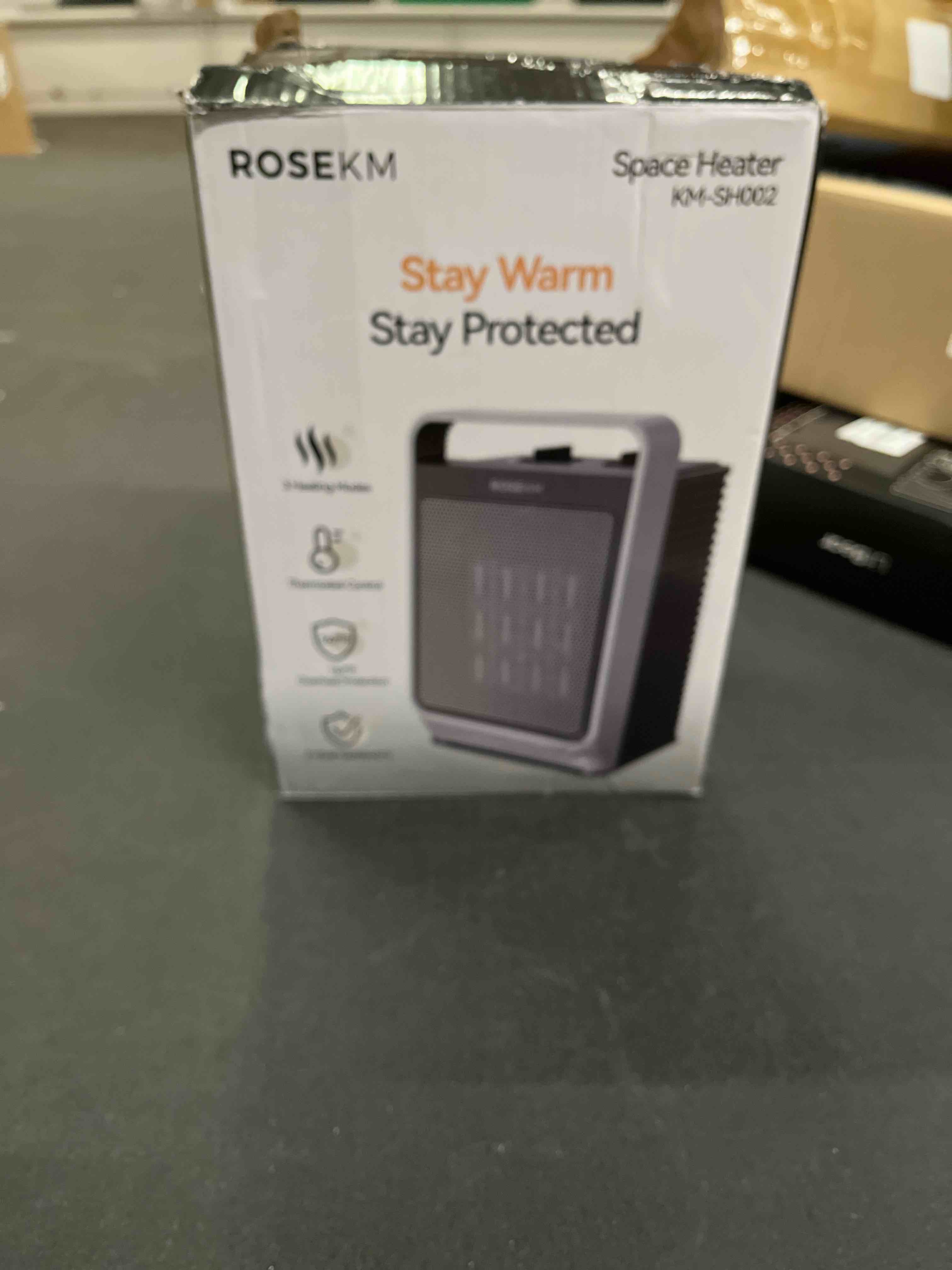Condition photo showing Good Condition for Space Heaters for Indoor Use, 1500W Portable Electric Heater with Thermostat, Ceramic Heater for Room Bedroom Office Under Desk with 3 Heating Levels, Safe Tip-Over Protection