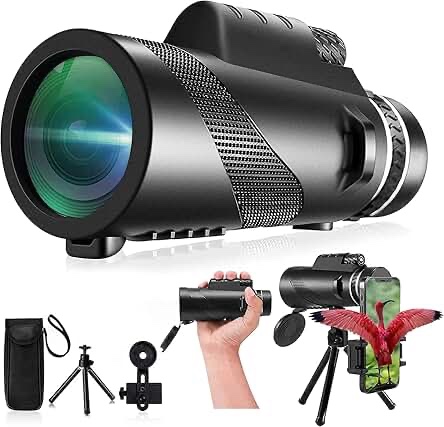 Monocular-Telescope 80x100 High Powered Monoculars High Definition for Adults High Powered with Smar