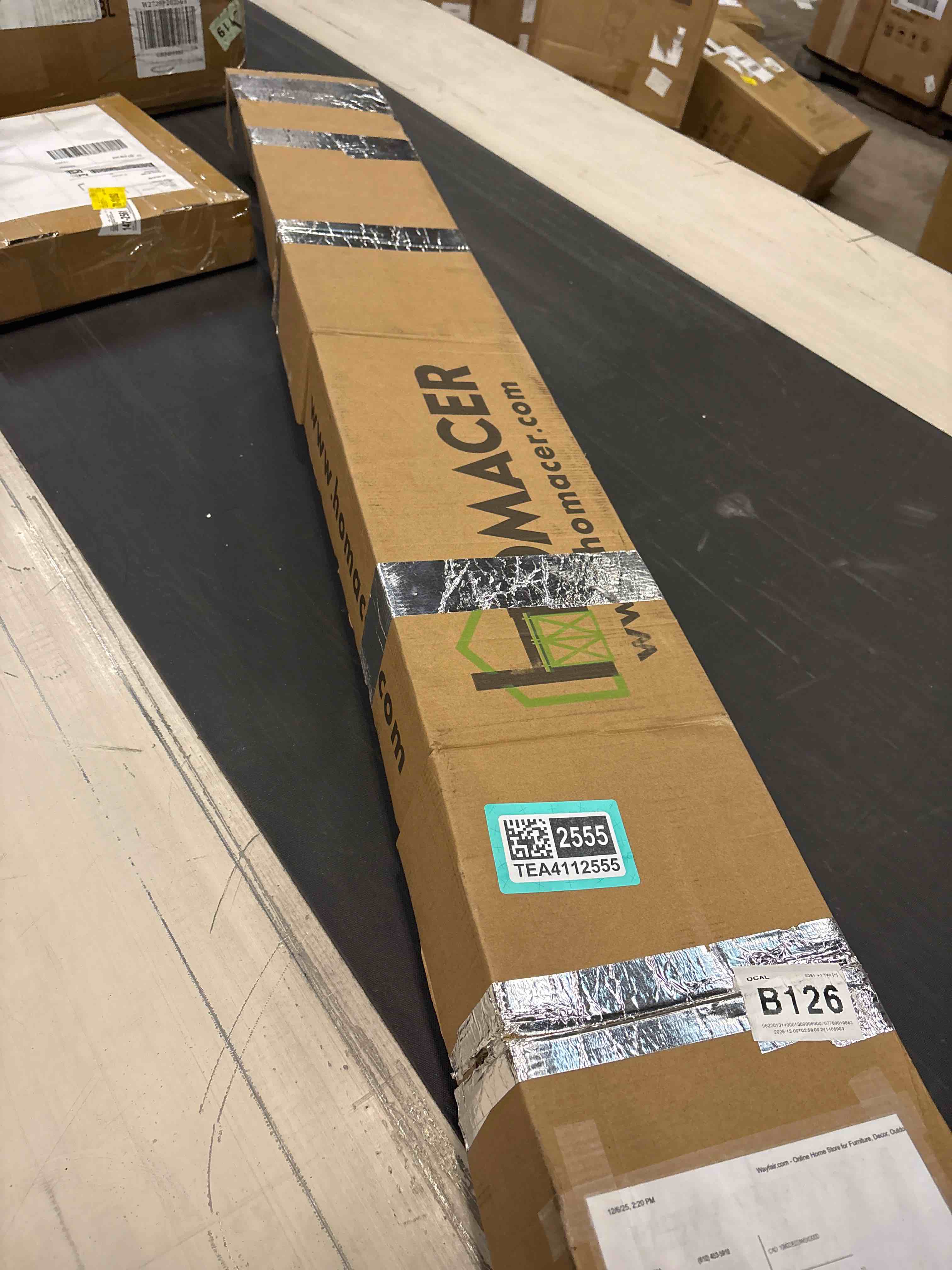 Homacer 96inch High Black Unassembled \u0026 Finished K Design Barn Door with Single Door Non-Bypass Installation Hardware Kit, interior use only