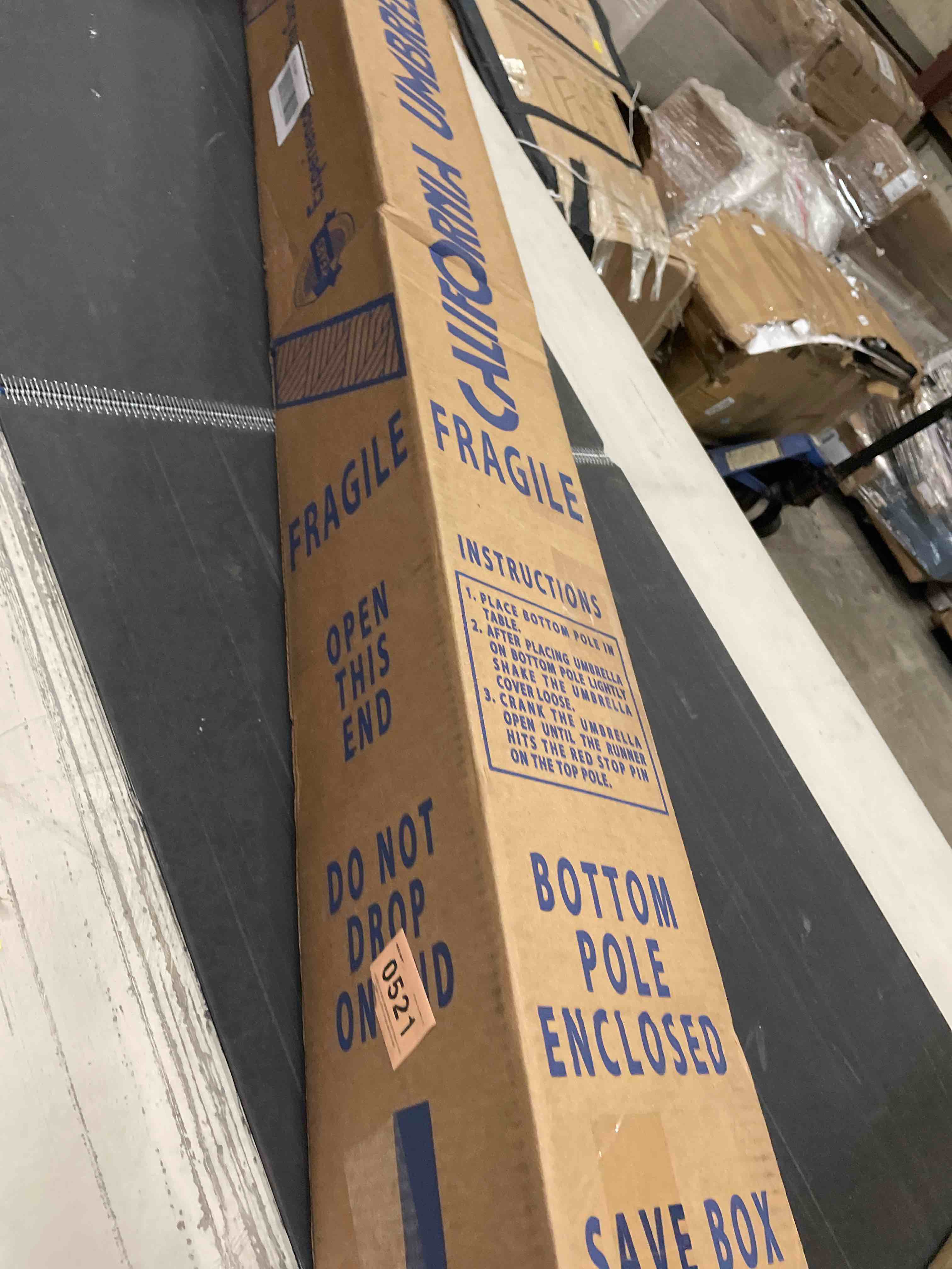 Condition photo showing As Is for Mira 9' Market SunbrellaÂ® Umbrella