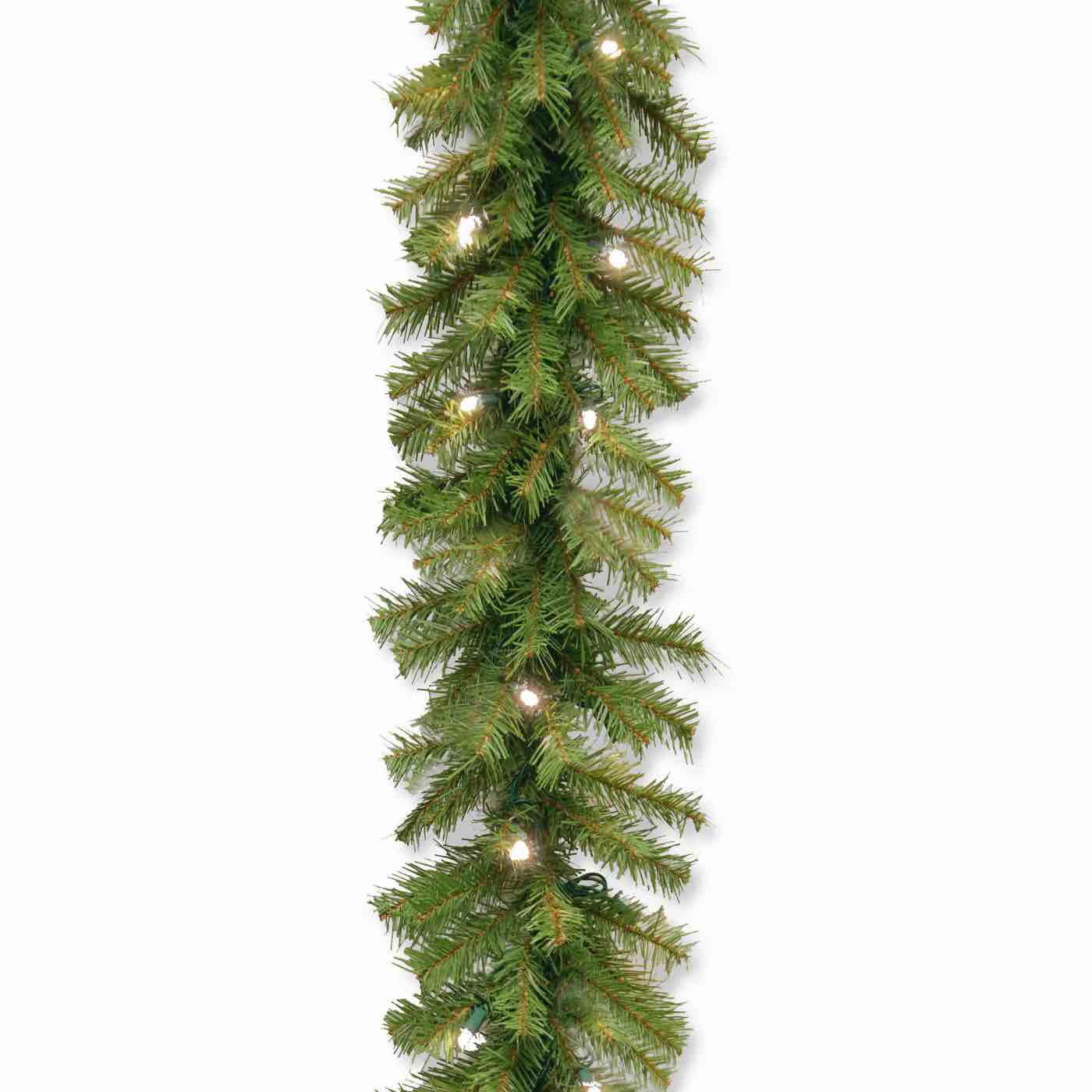 National Tree Company 9ft. Norwood Fir Garland with LED Lights