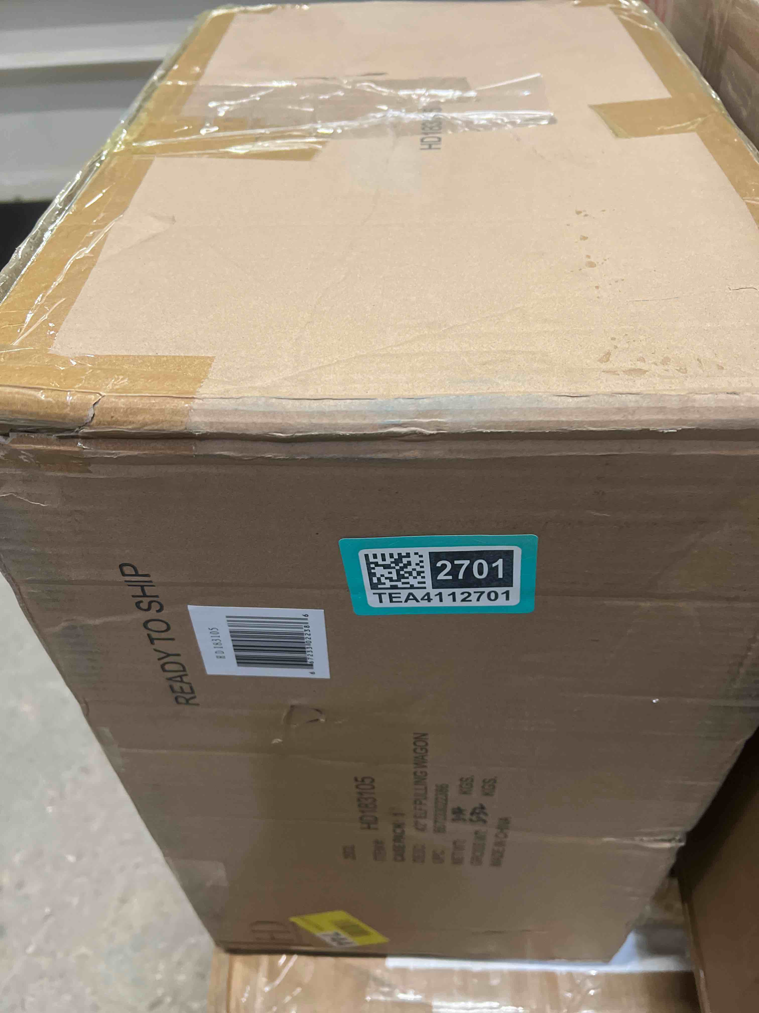 Condition photo showing Good Condition for 2 Piece Elf Pulling Wagon Lighted Display Set