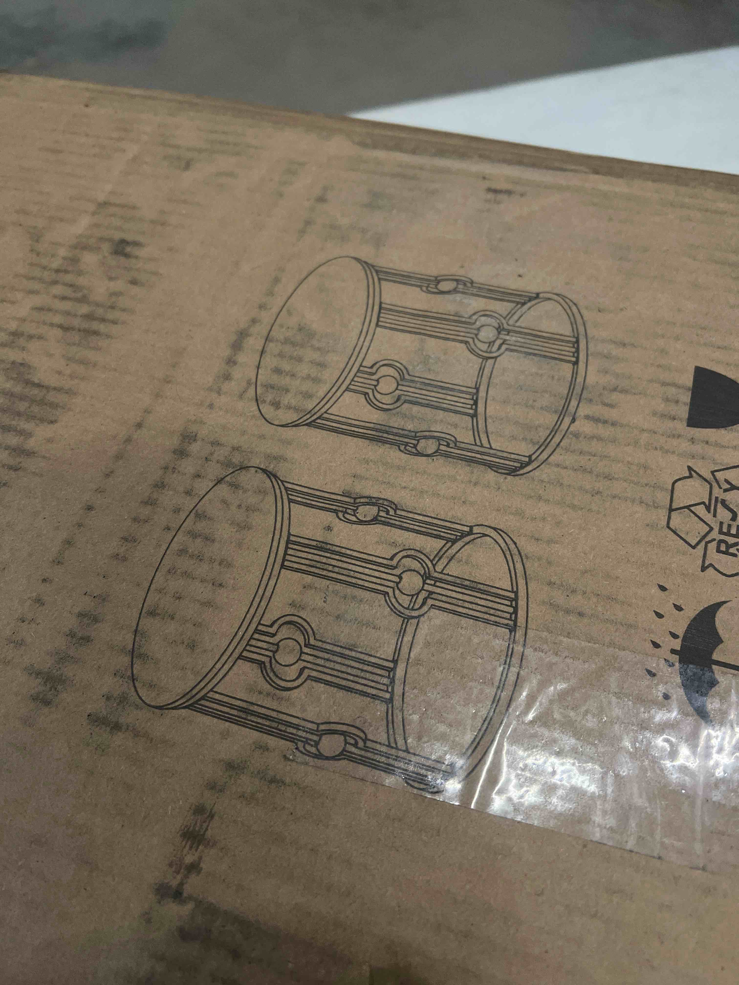 Condition photo showing Good Condition for Marble Top End Table Set