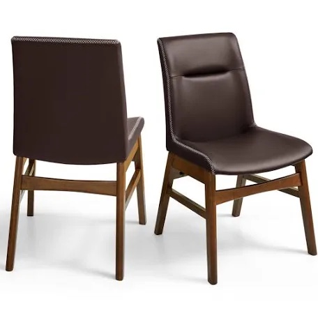 Condition photo showing Good Condition for Pu Leather Dining Chairs, Modern Leather Dining Chairs With Solid Wood Frame, Water-Resistant \u0026 Easy-Clean