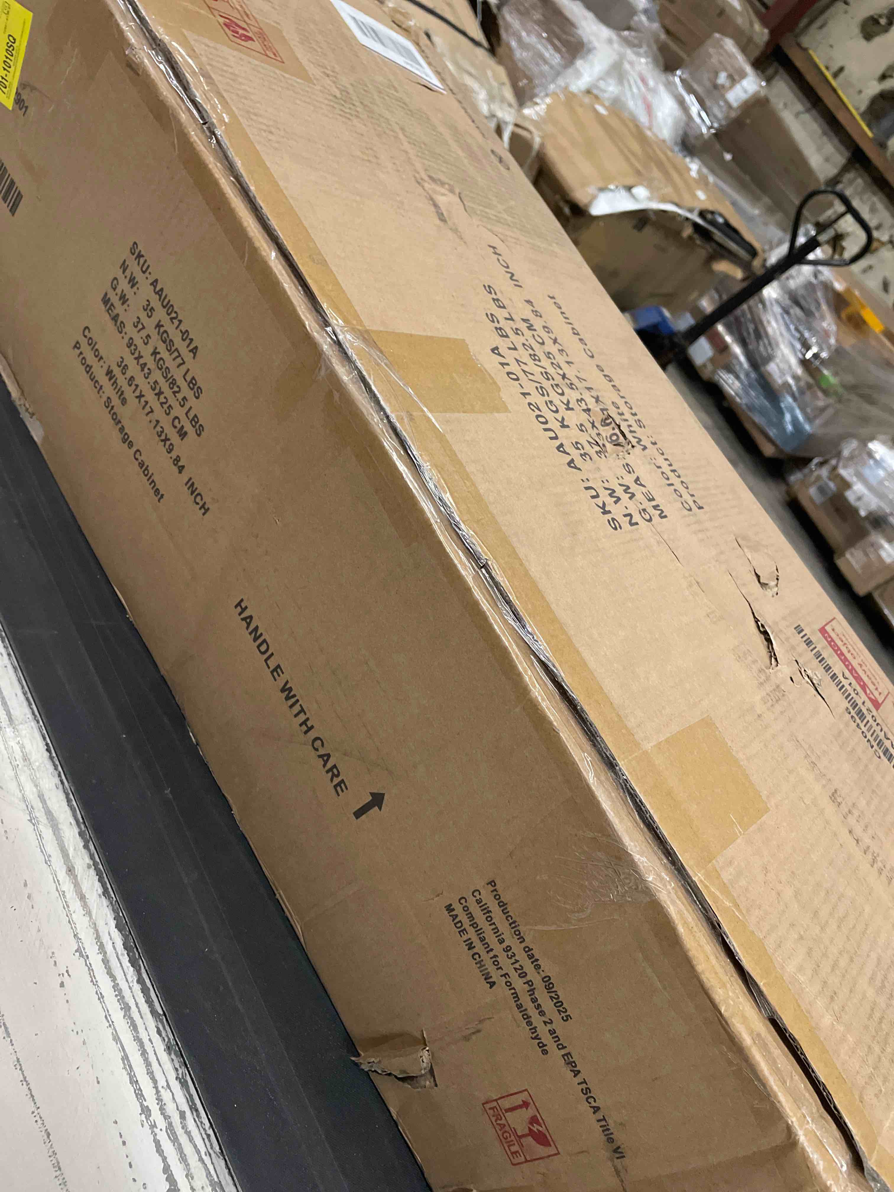 Condition photo showing As Is for Closet Island With 16 Drawers