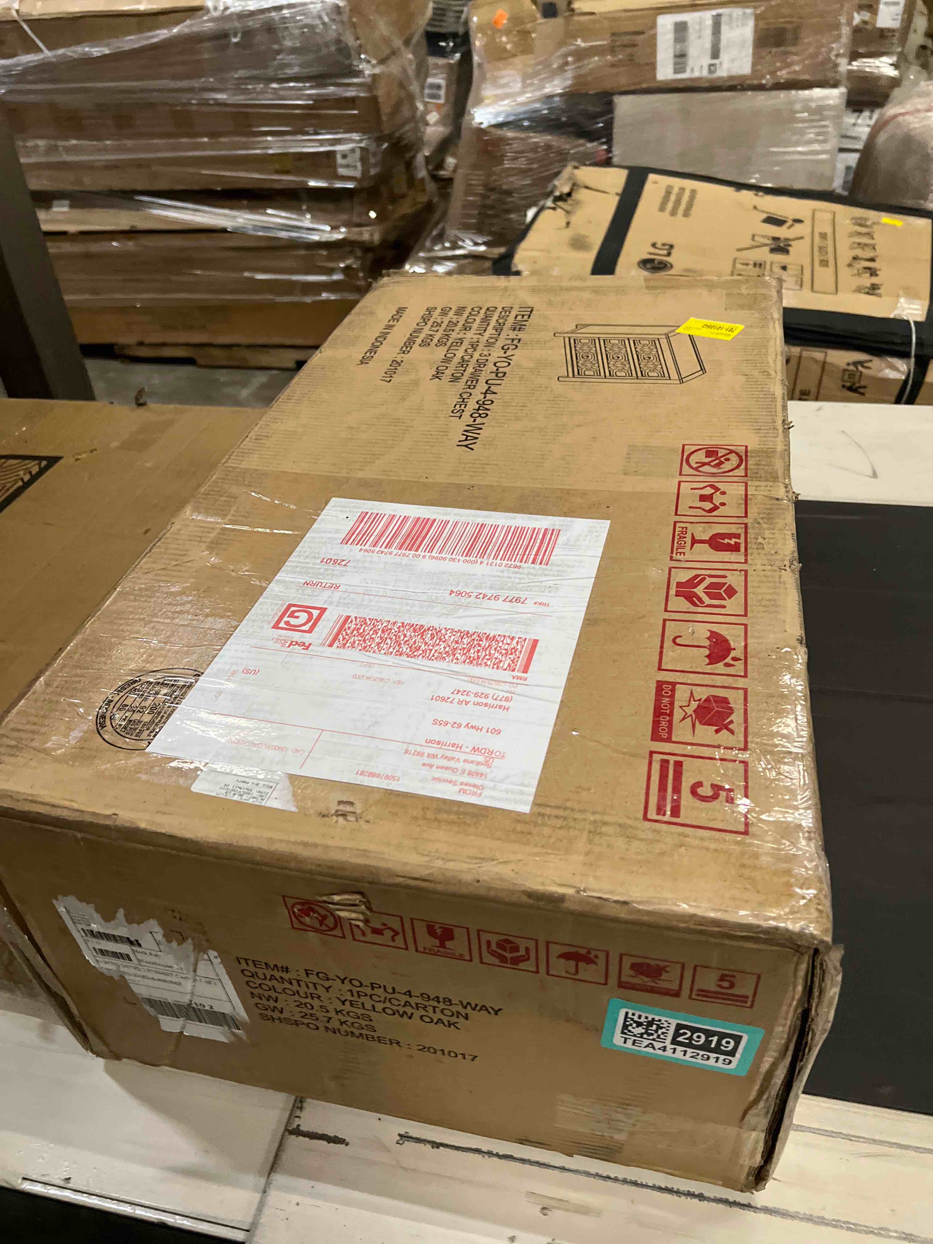 Condition photo showing As Is for Newsoms 3 Drawer 26" W Nightstand