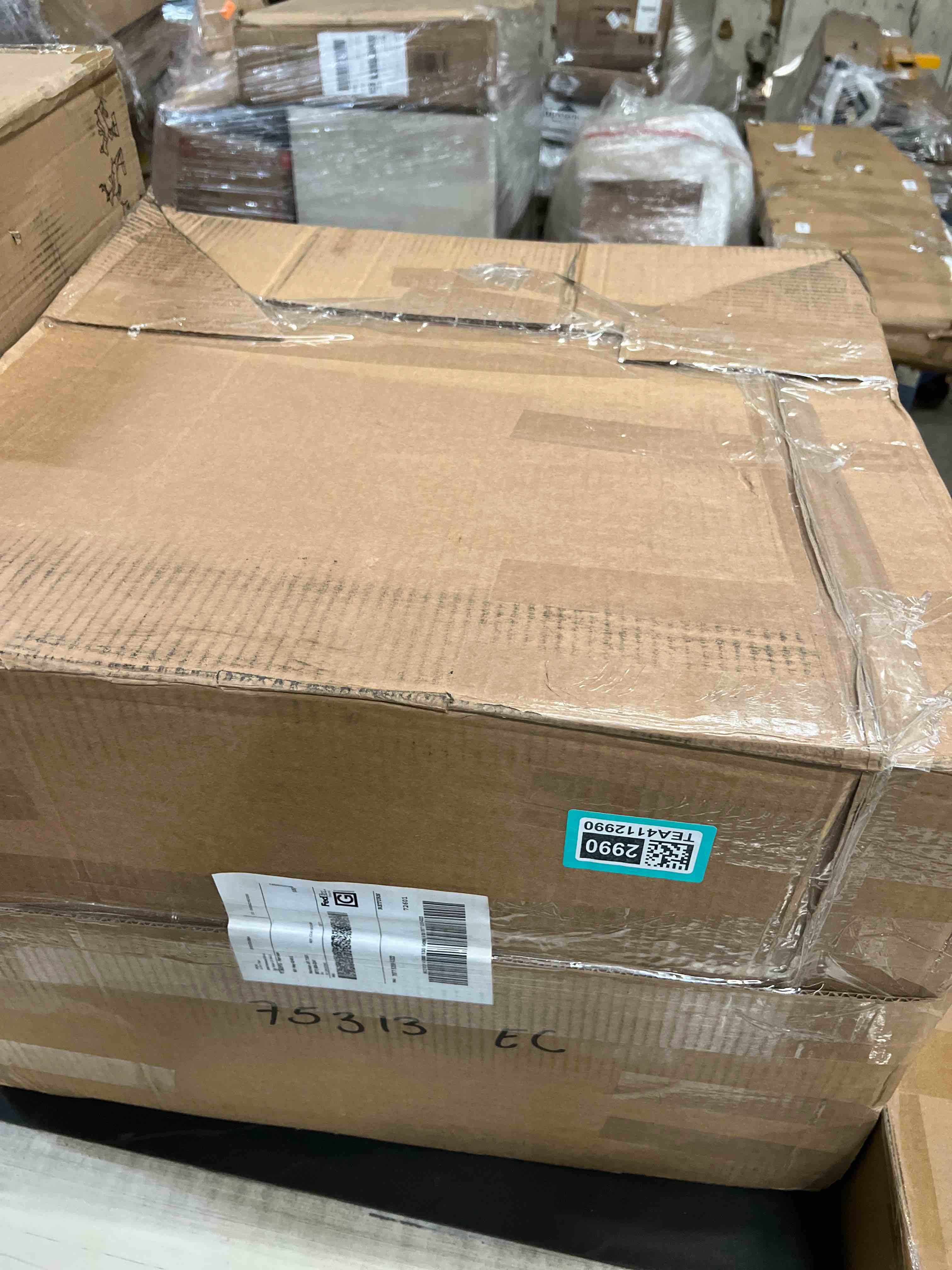 Condition photo showing As Is for Markleeville Solid Wood End Table with Storage