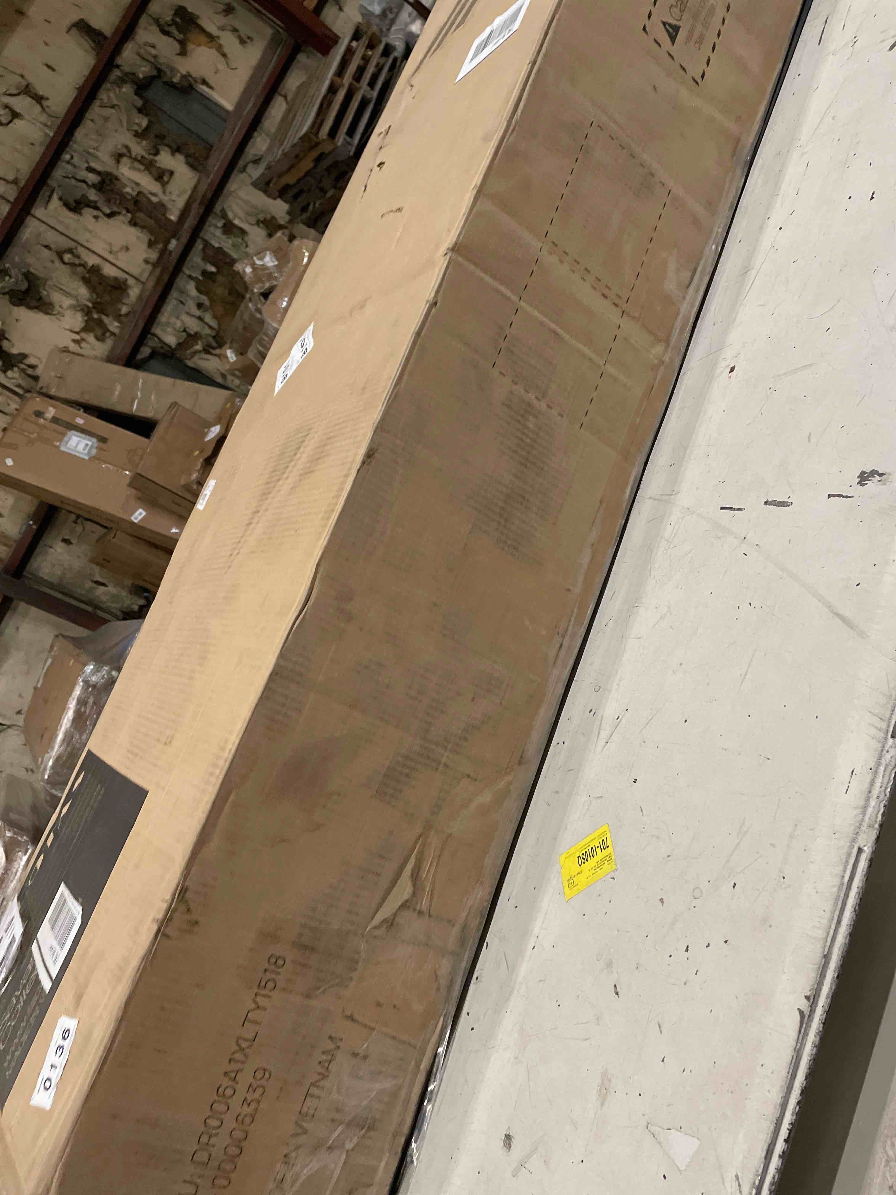 Condition photo showing As Is for Chada Rattan 6 Drawer 56.85" Wide Dresser With Ample Storage