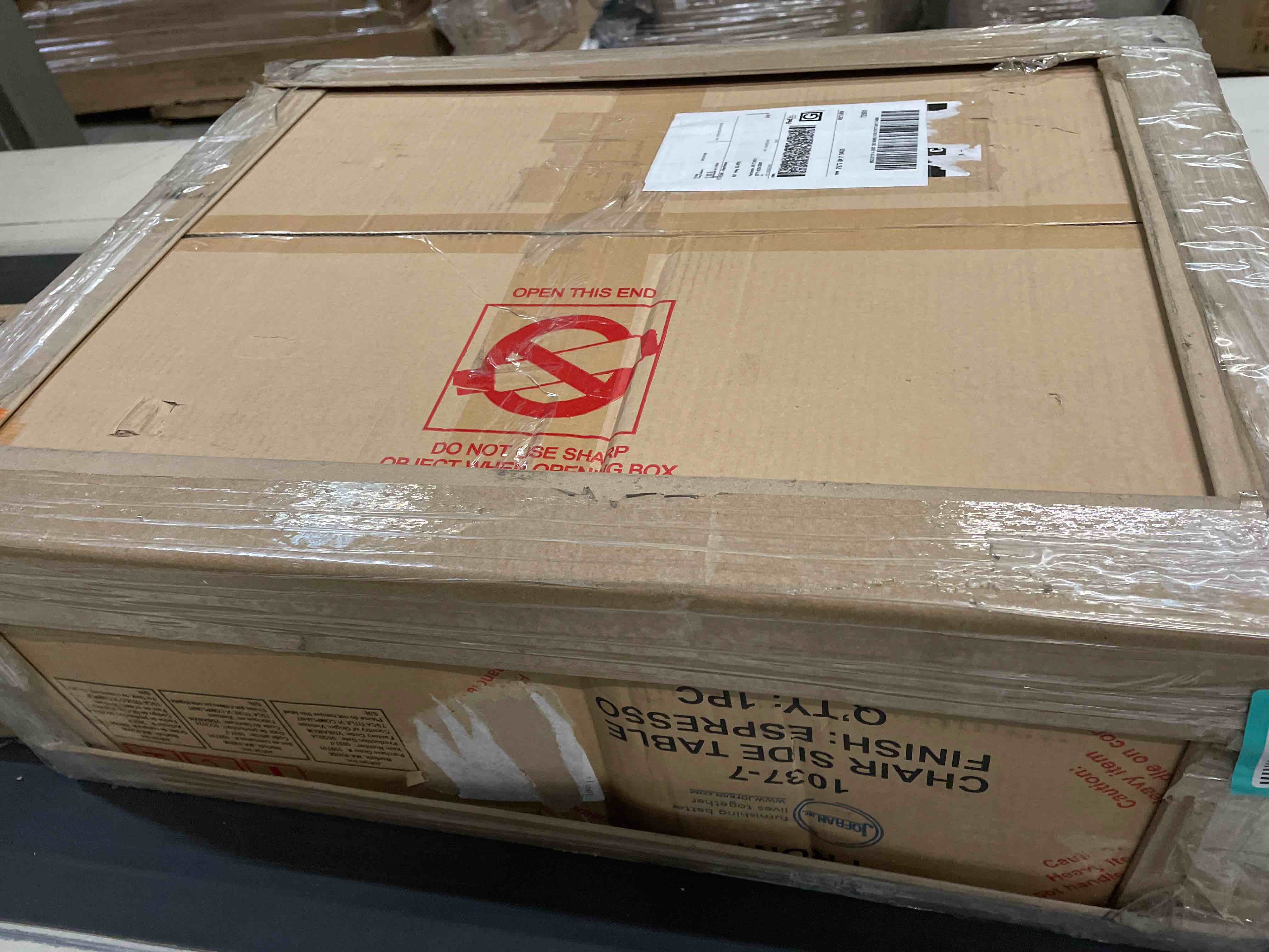 Condition photo showing As Is for Daiman 4 Legs End Table with Storage