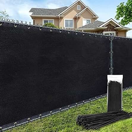 Condition photo showing As Is for Outdoor Privacy Fence Screen