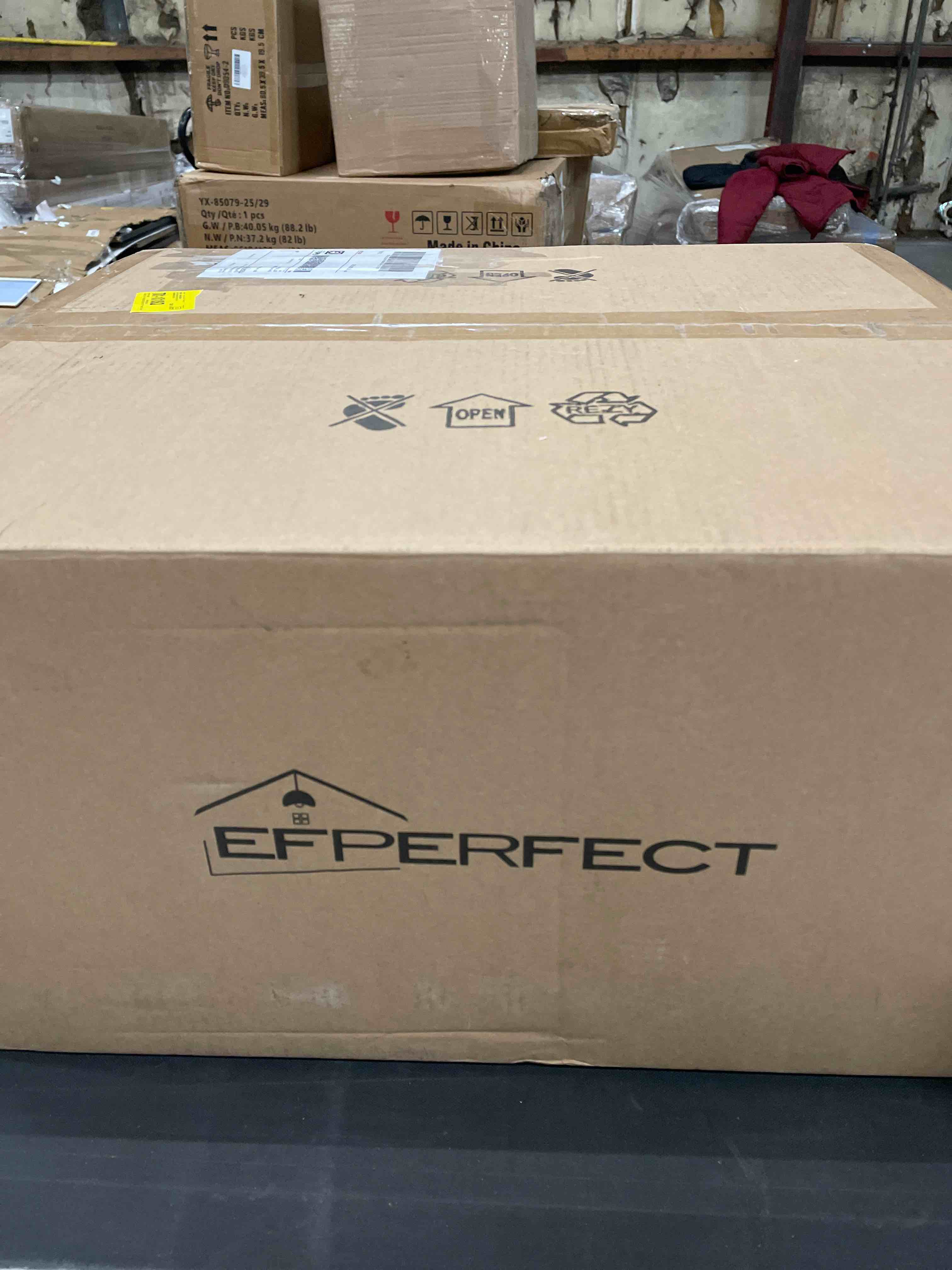 Condition photo showing As Is for Modern 3-light Champagne Gold Chandelier Cognac Glass Shade Pendant