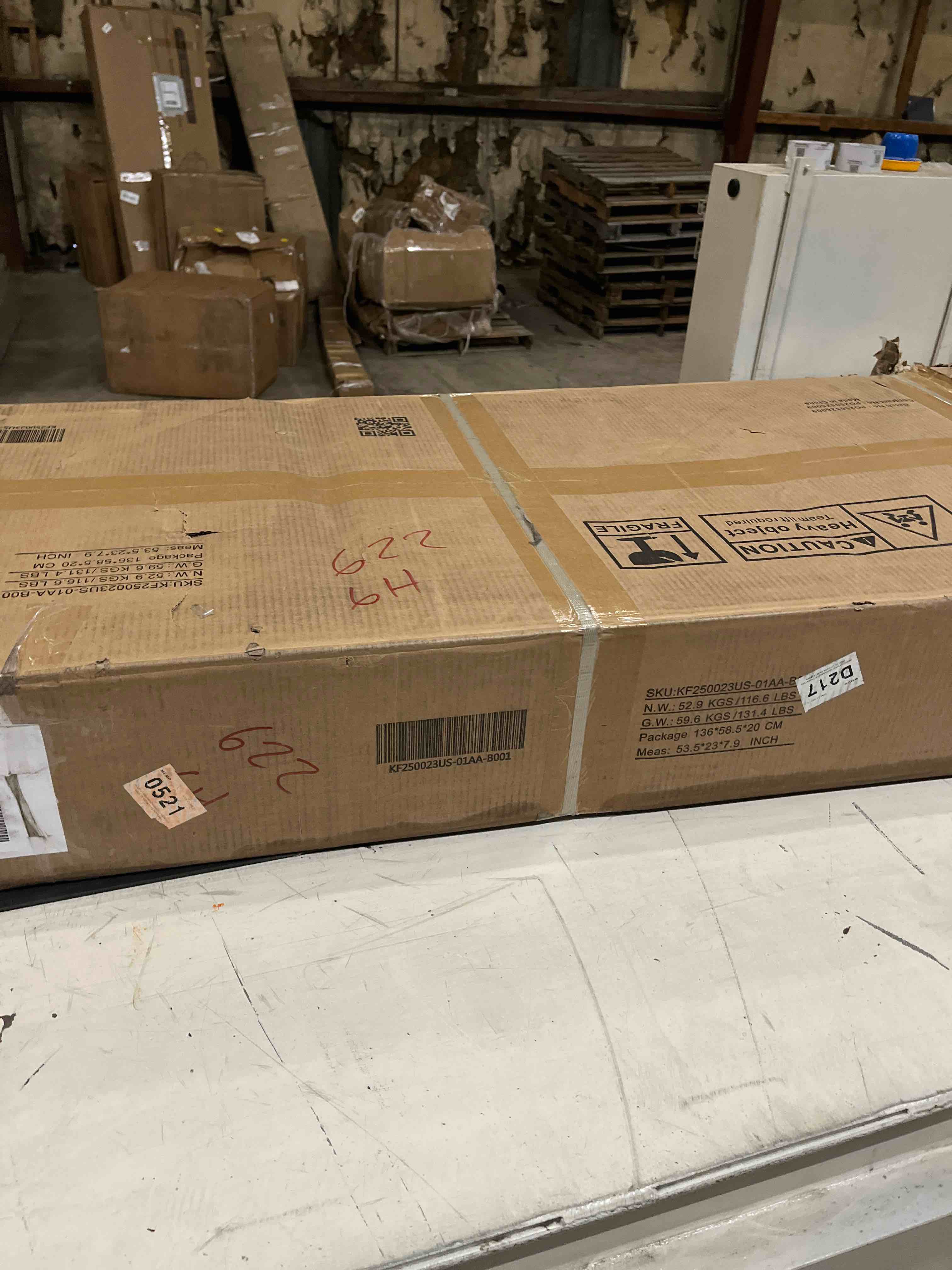 Condition photo showing As Is for Emsley Bedroom Armoire