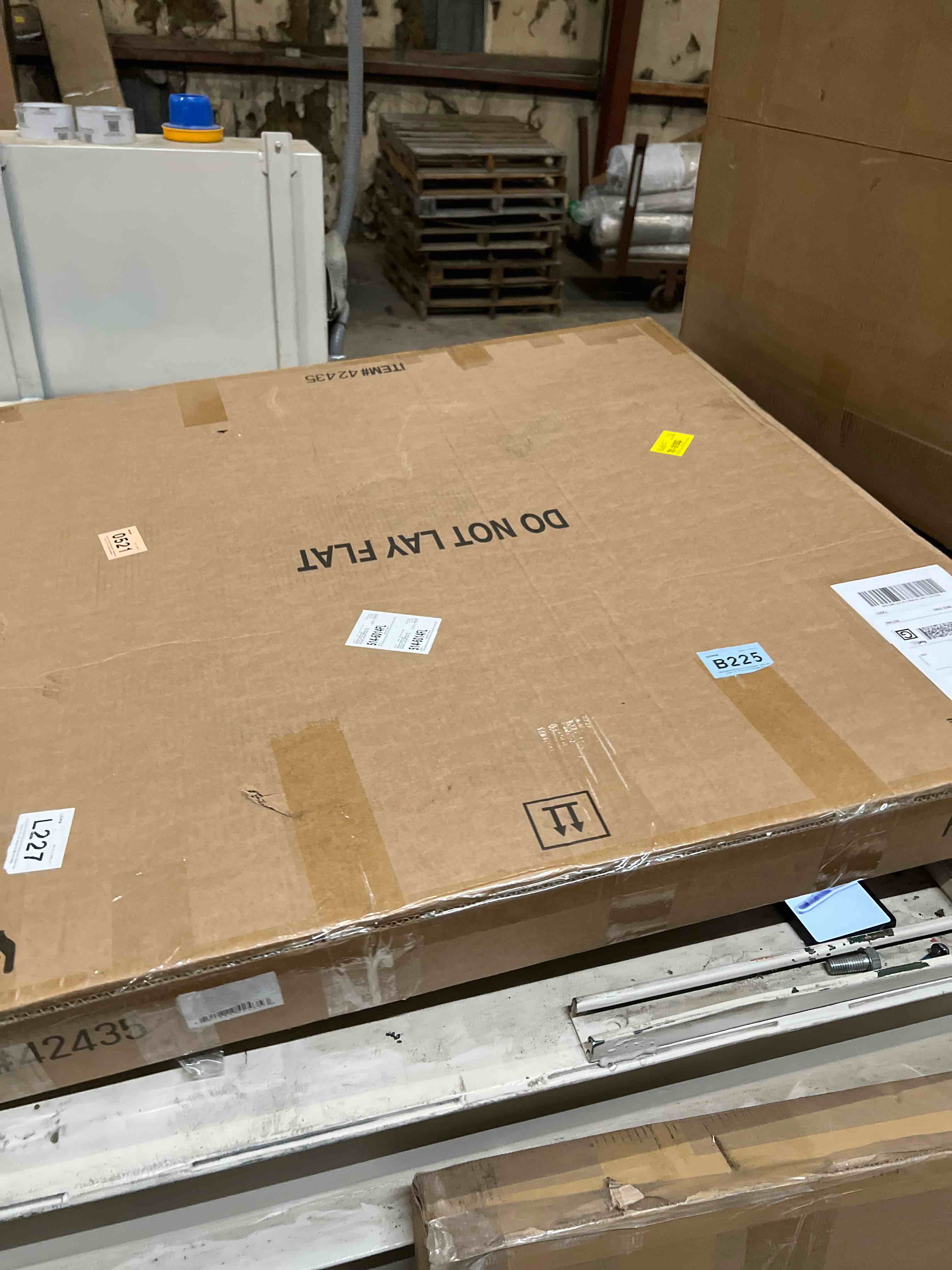 Condition photo showing As Is for Emerson Natural Wall Mirror