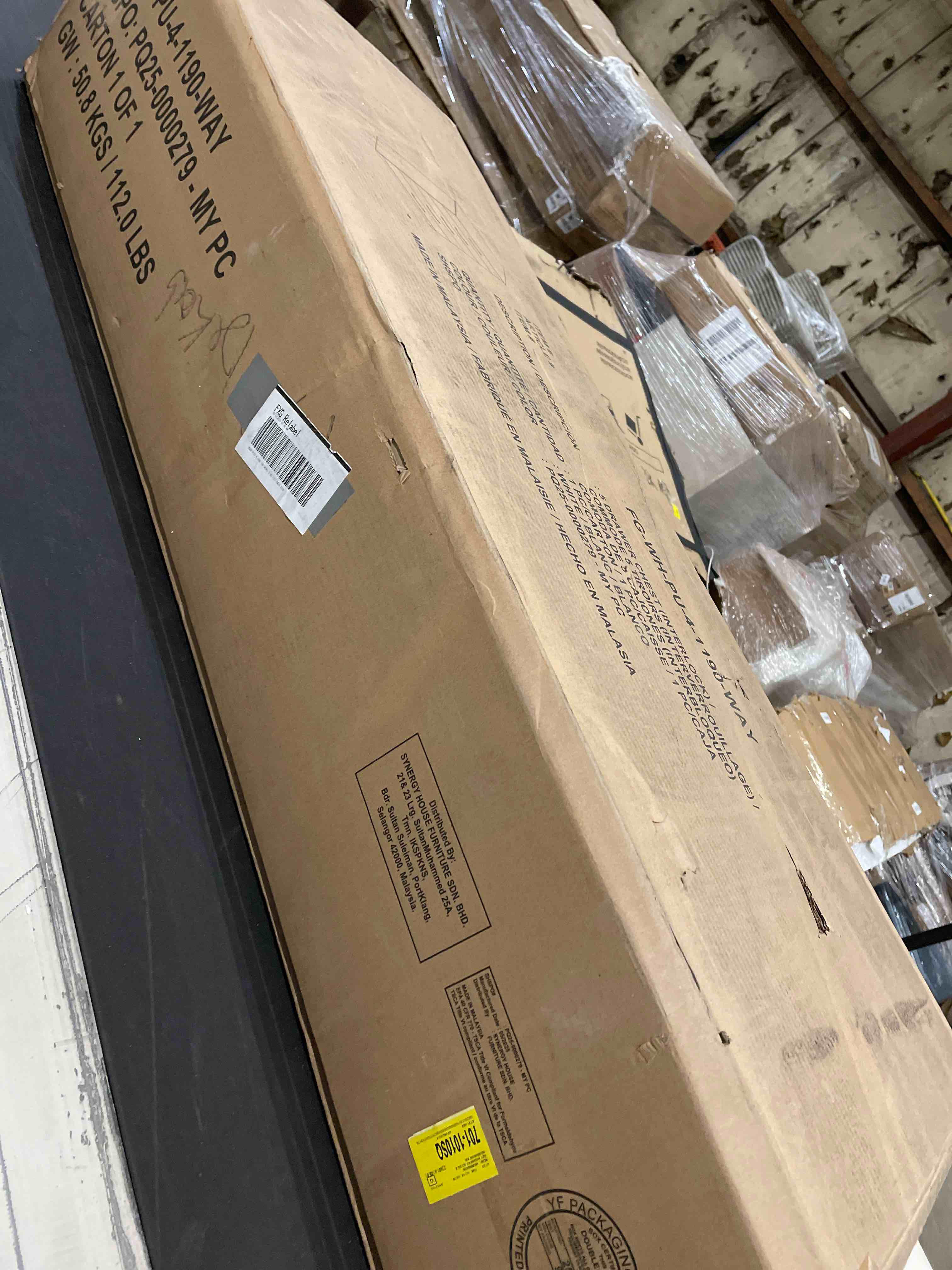 Condition photo showing As Is for Arkia 5 Drawer 31.5" W Dresser