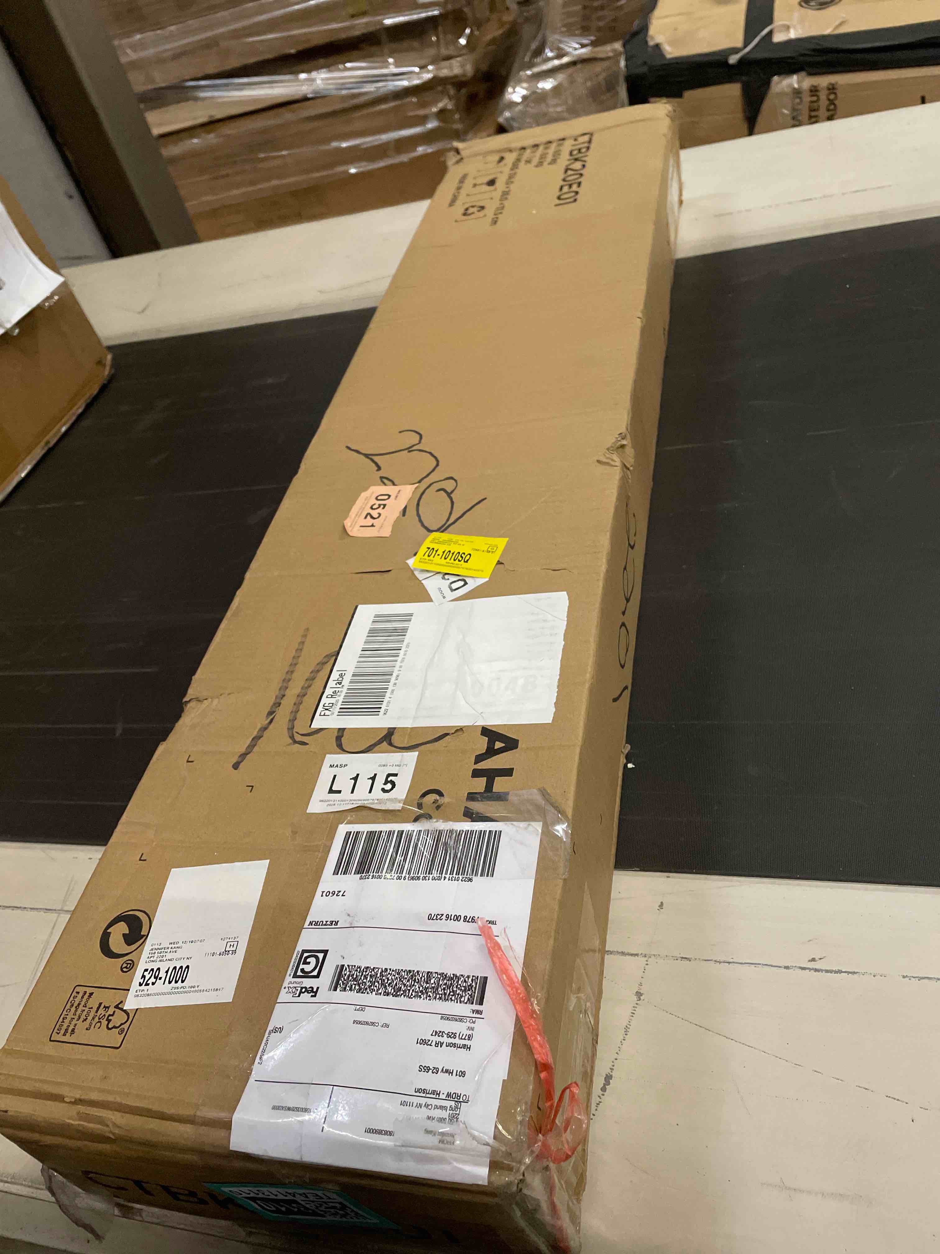 Condition photo showing As Is for Console Table with Power Outlet Behind Couch Narrow Entryway Table