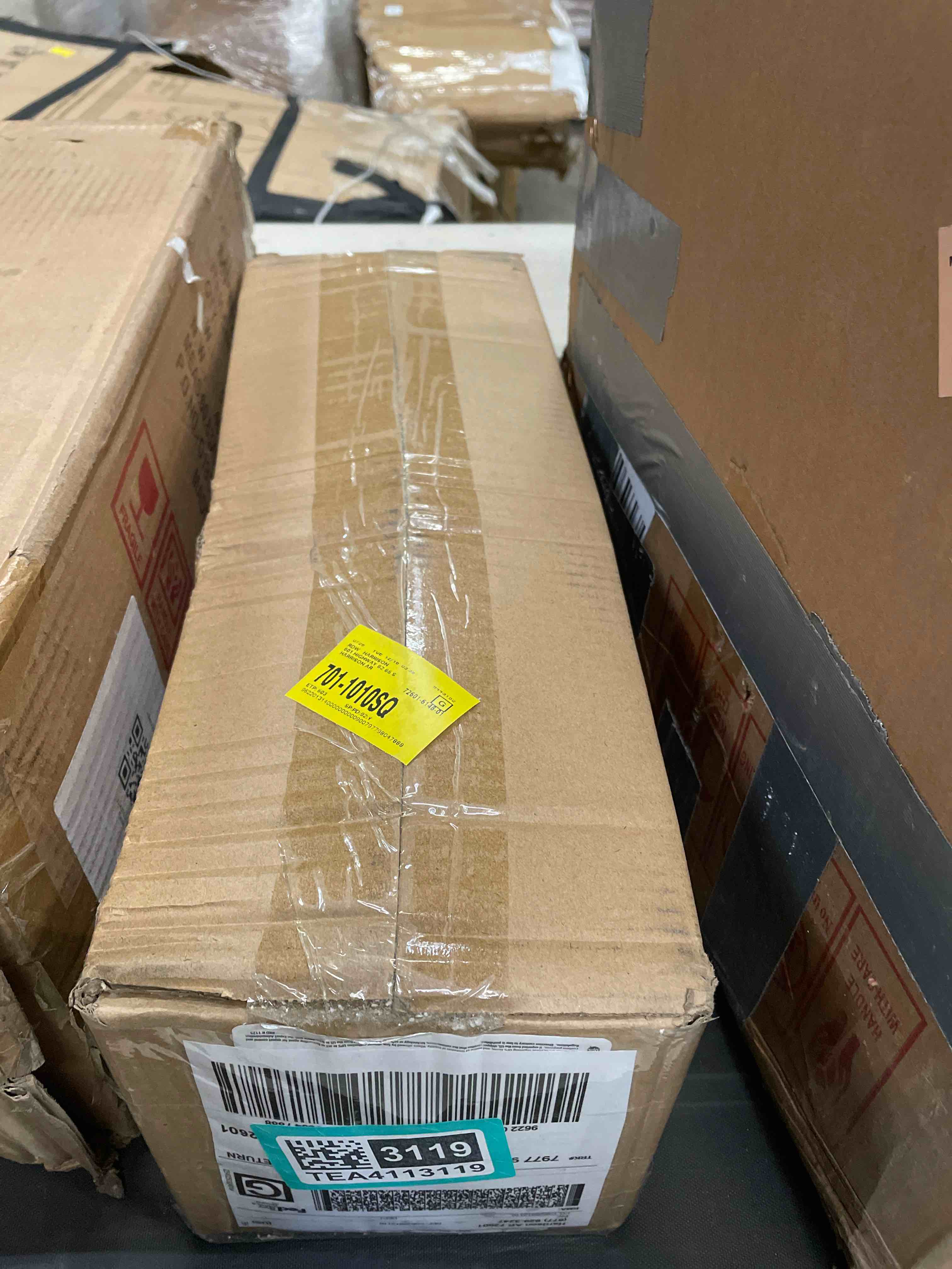 Condition photo showing As Is for Flocked Anoka Pine 2' Artificial Christmas Tree