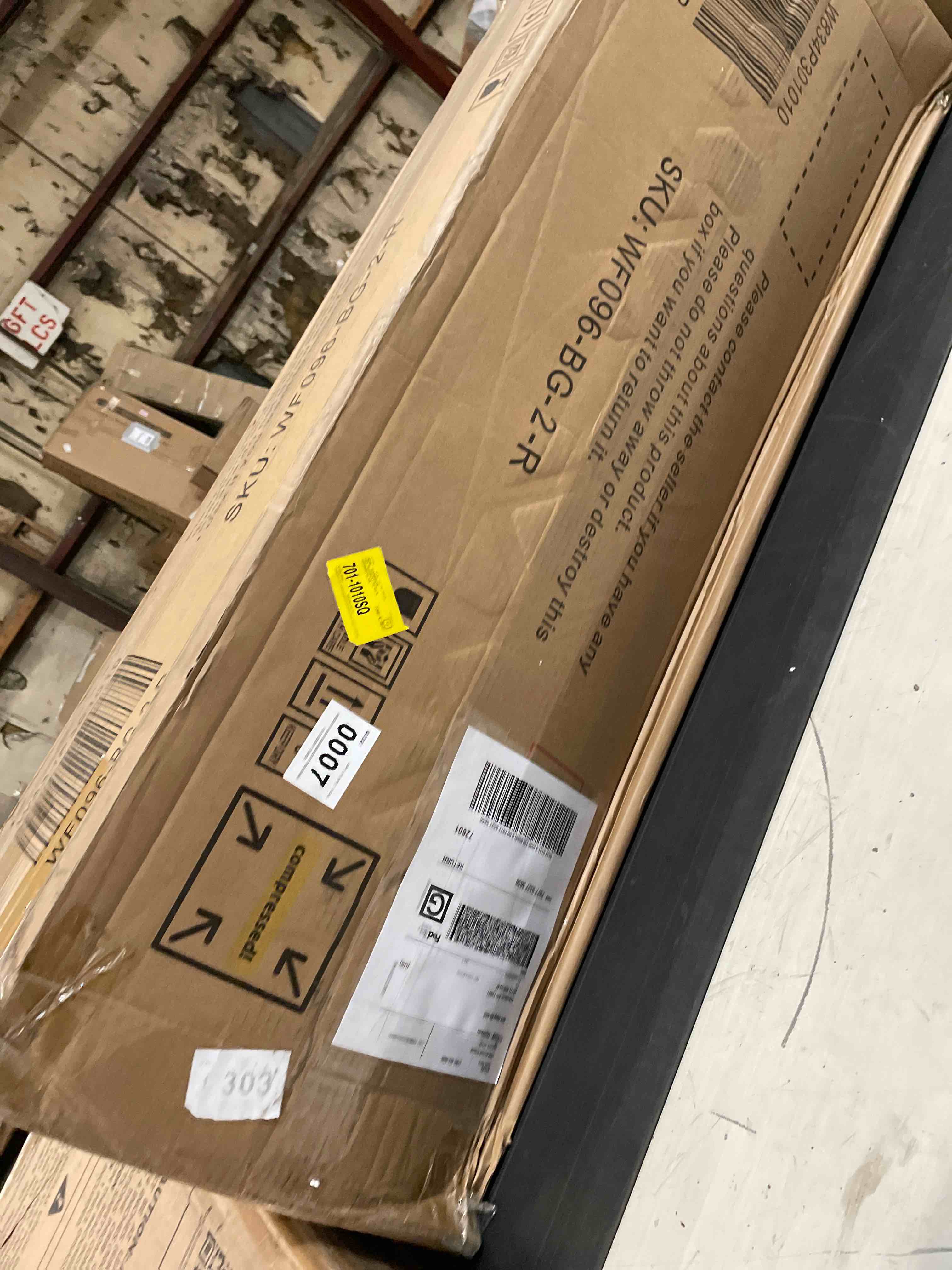 Condition photo showing As Is for Modern Curved Sofa ,Chenille Upholstered Sectional Sofa Couch Set,Modular 108.5" L Shaped Sectional Living Room Sofa Set With 3 Pillows,Free Combination Sofa Couch For Living Room,Bedroom