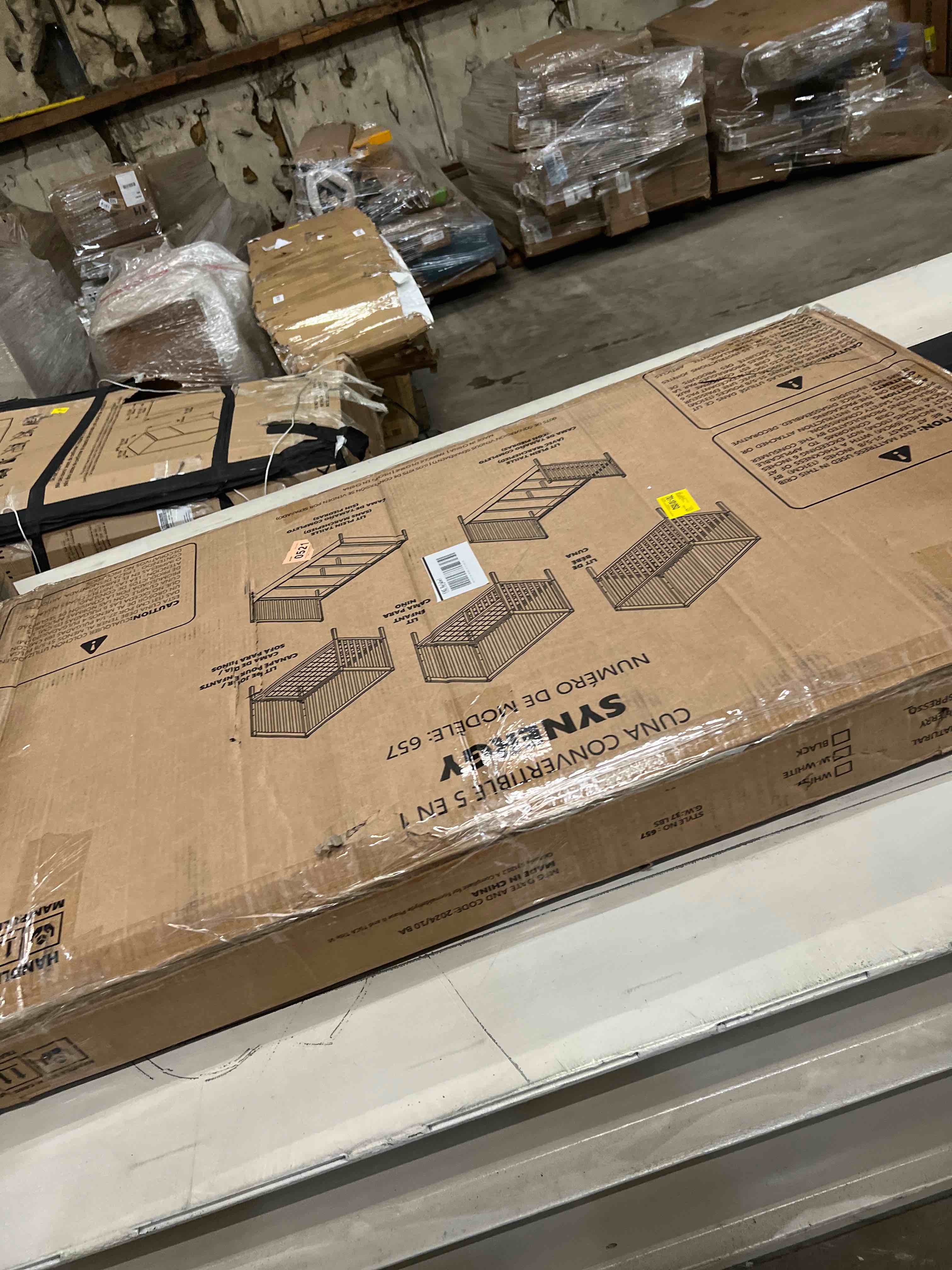 Condition photo showing As Is for Synergy Convertible Crib