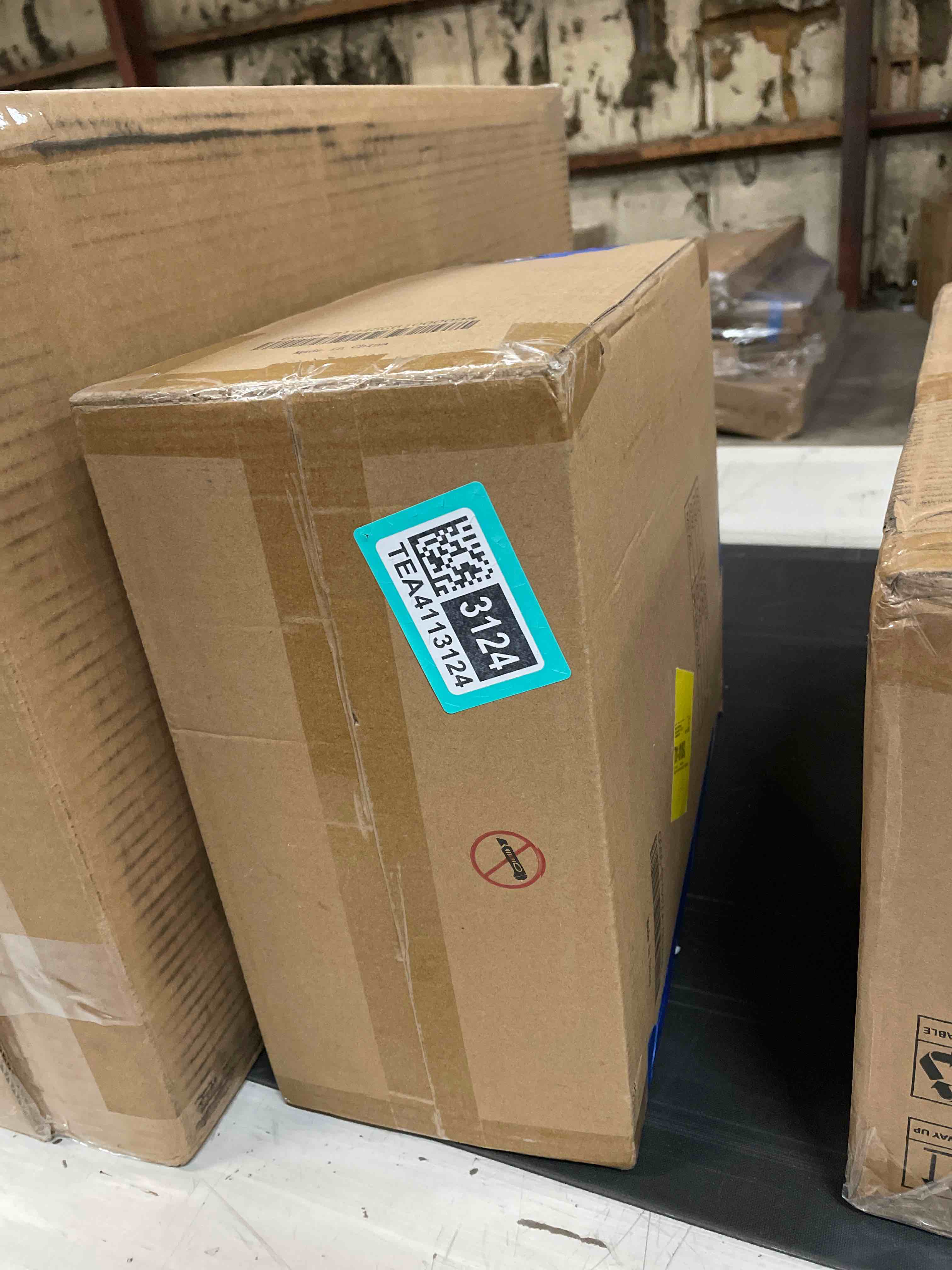 Condition photo showing As Is for Christmas Snow Ball Inflatable