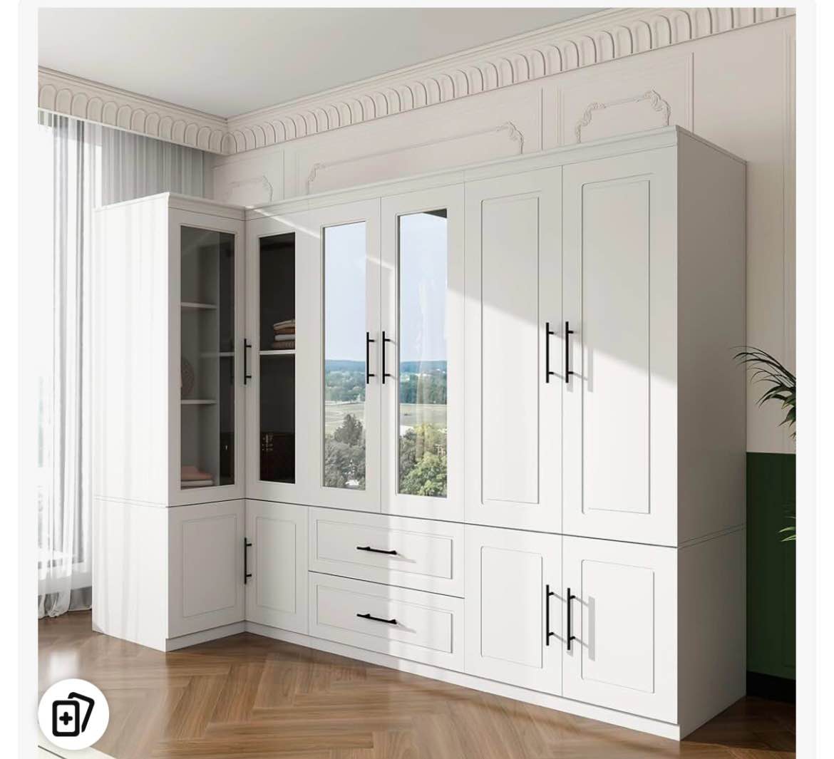73.00\u0027\u0027hâ armoireâ wardrobeâ withâ sensorâ light,â drawers,â hangingâ rod and folding sliding barn doors