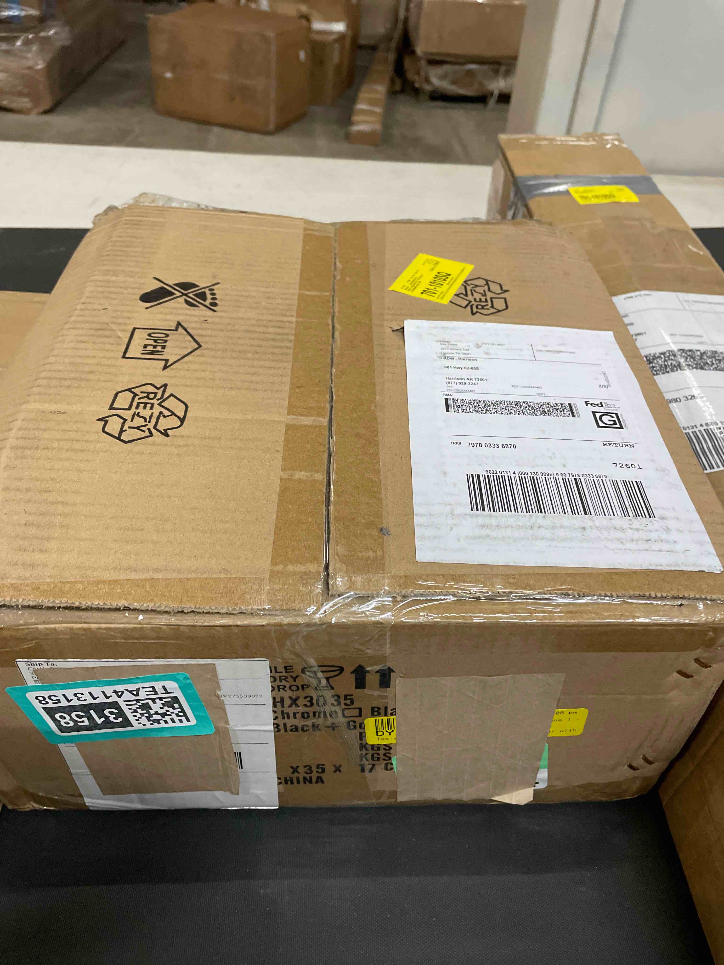 Condition photo showing As Is for Tasiana 1 - Light Unique Tiered Chandelier with Crystal Accents