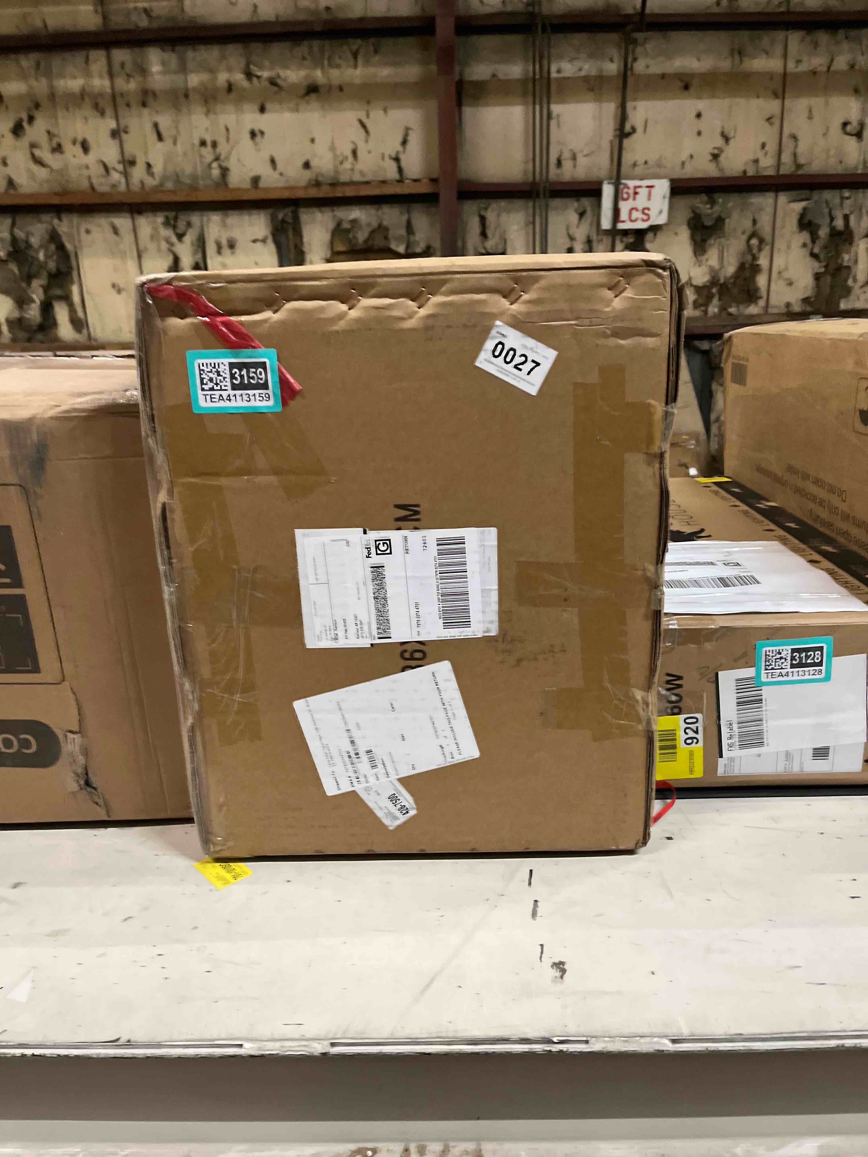 Condition photo showing As Is for Delvan Oversize 51.2'' L Oval Countertop Coffee Table With Stainless Steel Base