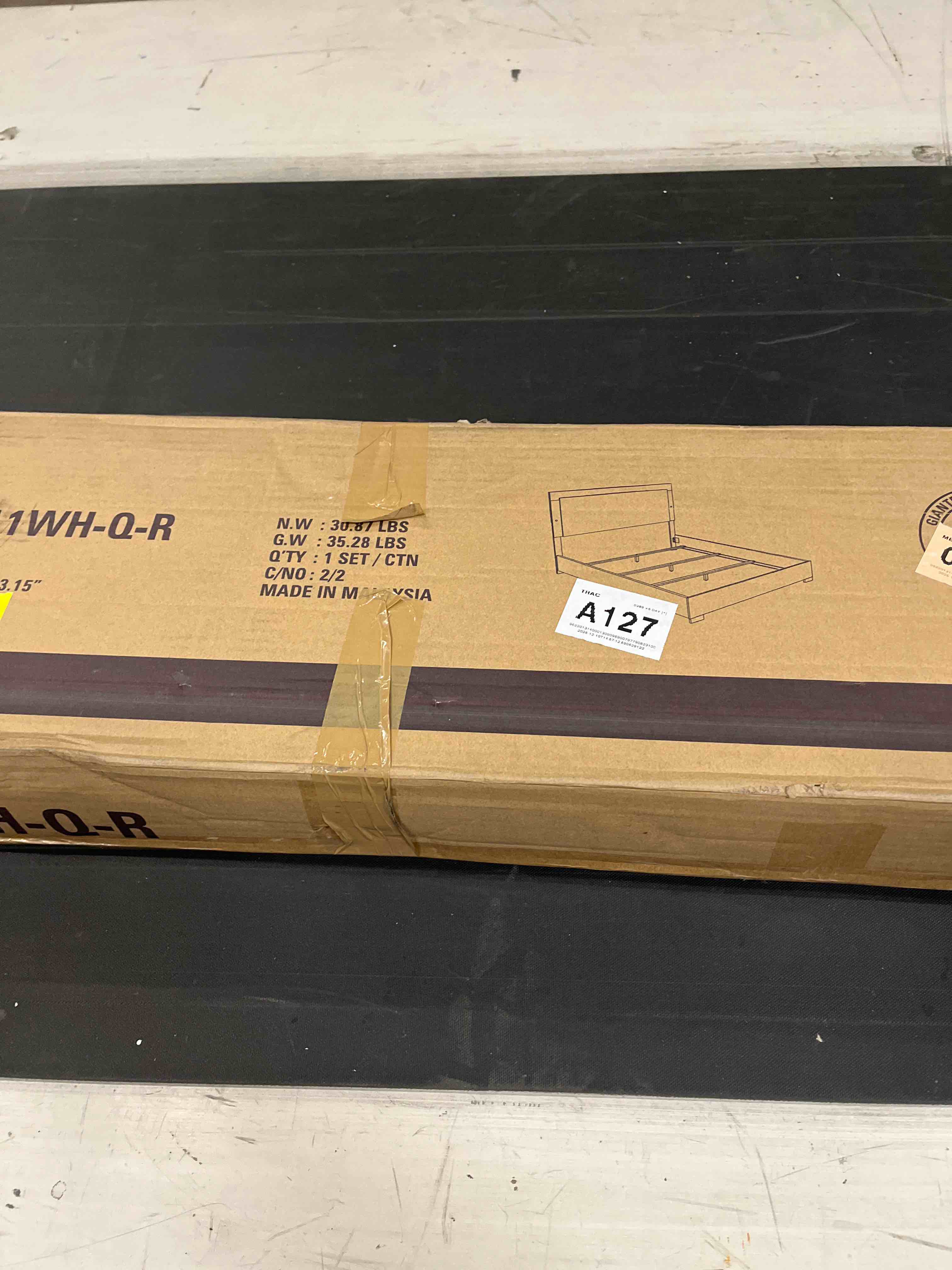 Condition photo showing As Is for E. Bed,