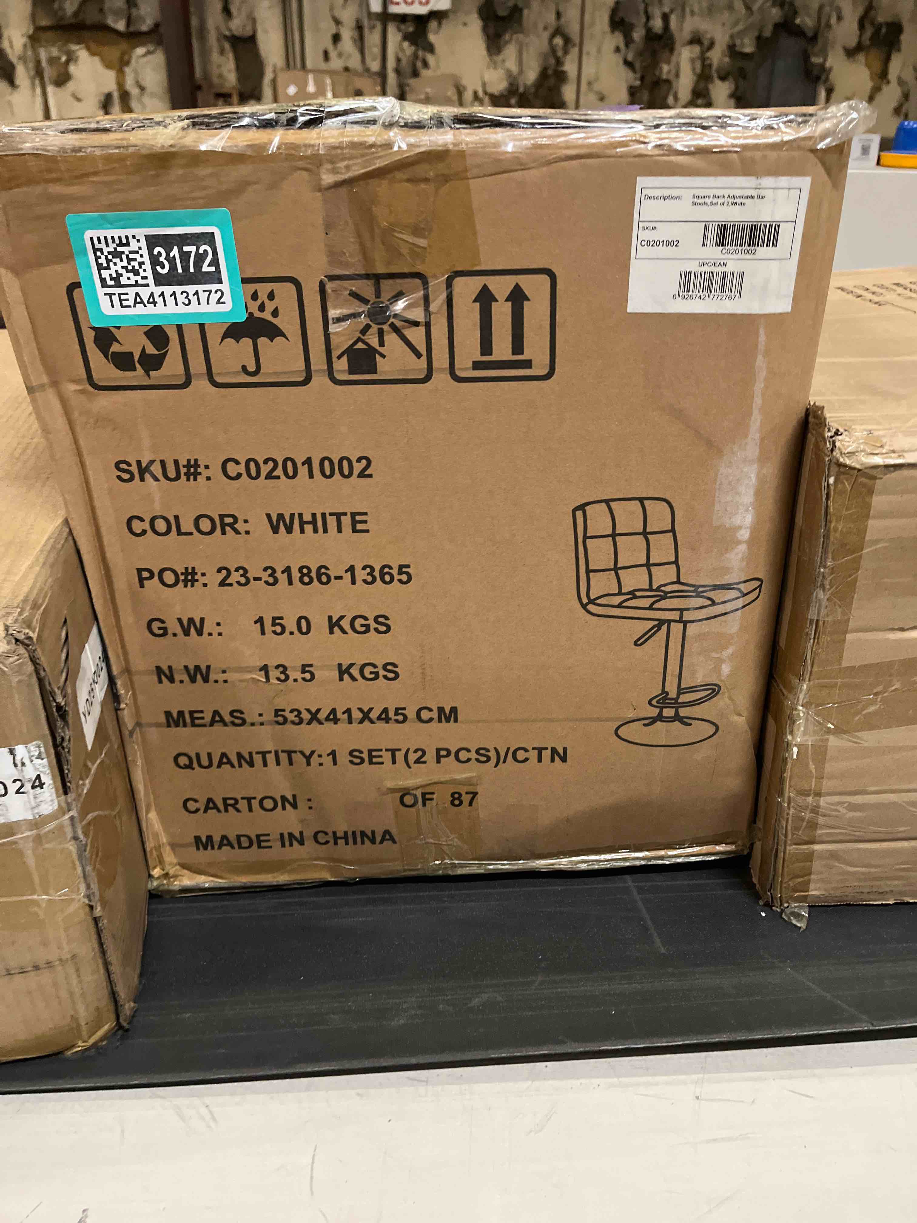 Condition photo showing As Is for Ludly 32.5" Adjustable Spin Bar Stool